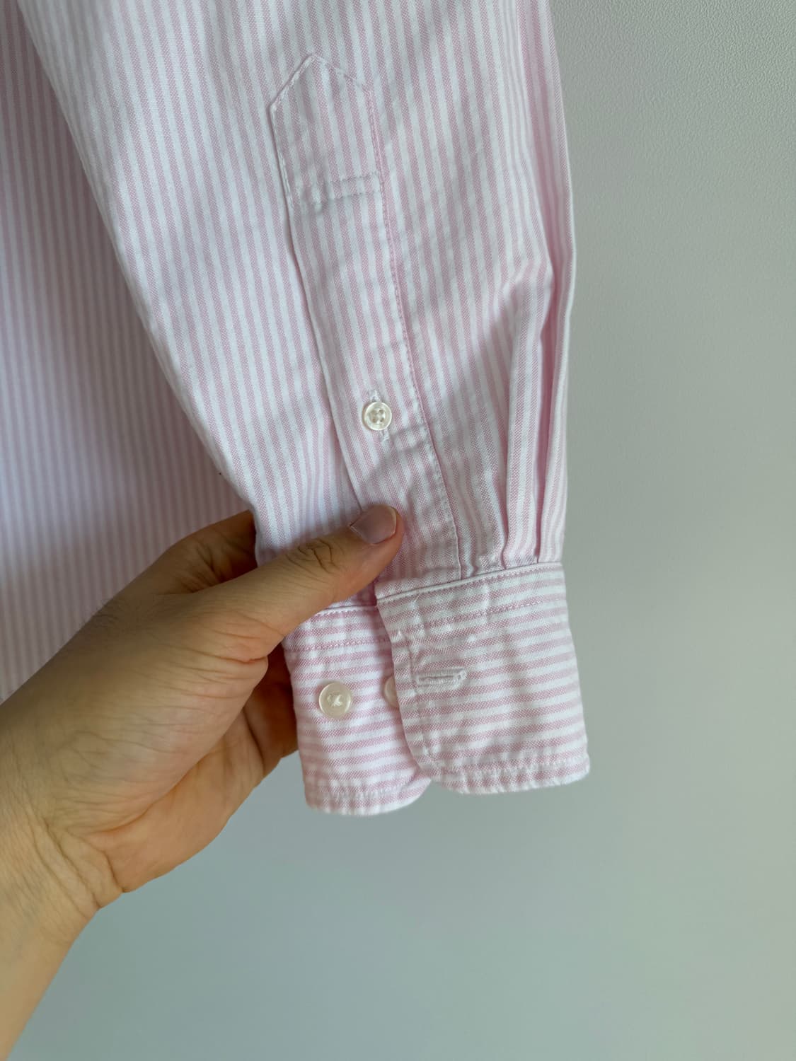 유니클로(UNIQLO) 핀스트라이프 옥스퍼드 셔츠 상품이미지3