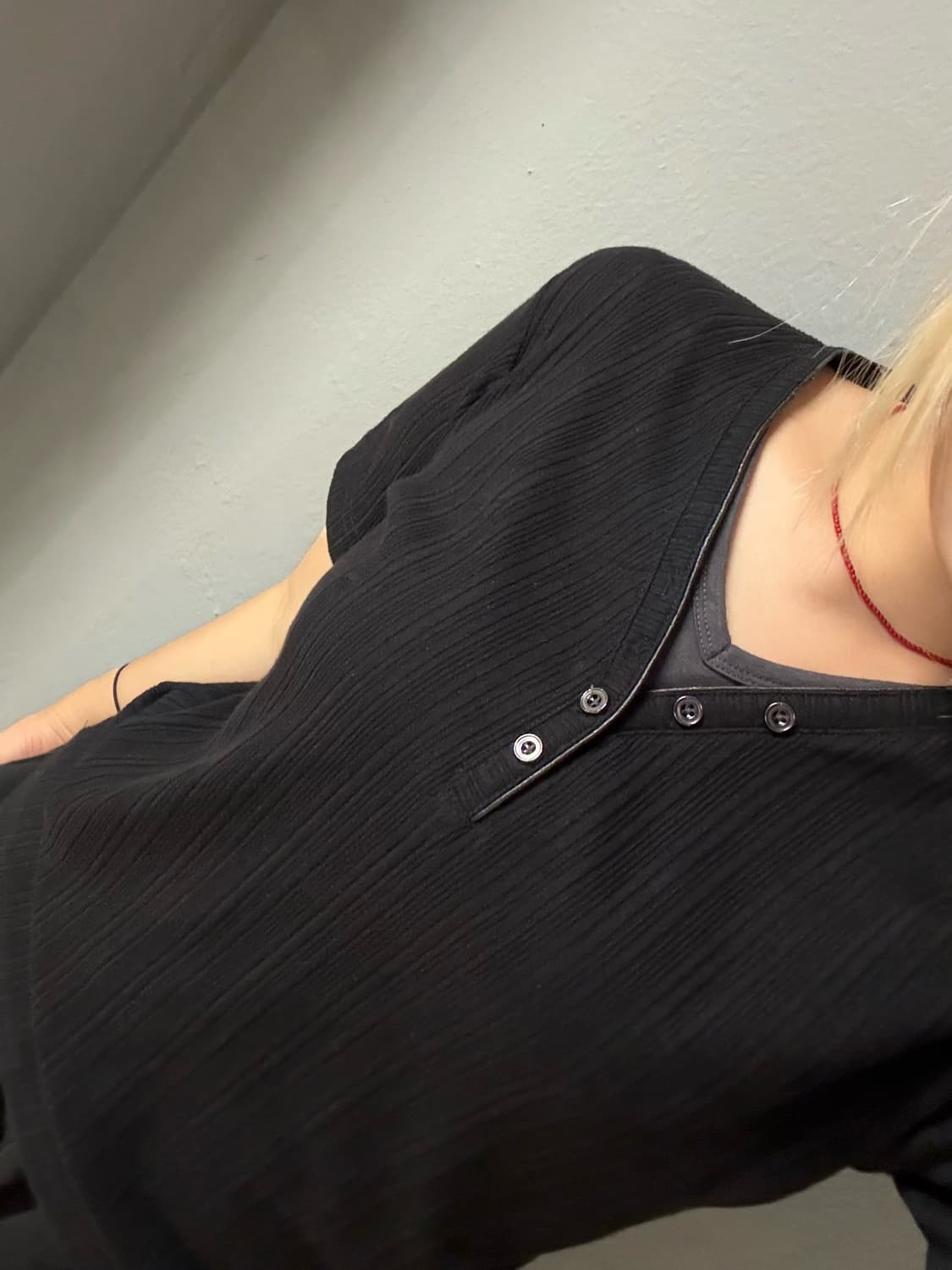 layered detail ribbed top 상품이미지1