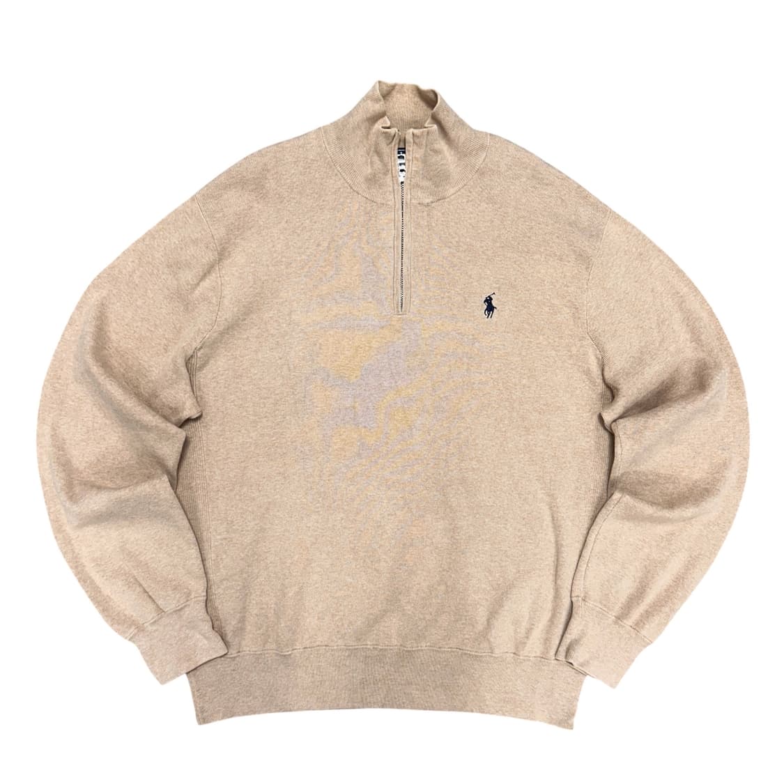 폴로 하프집업 베이지 니트(XL) 상품이미지1