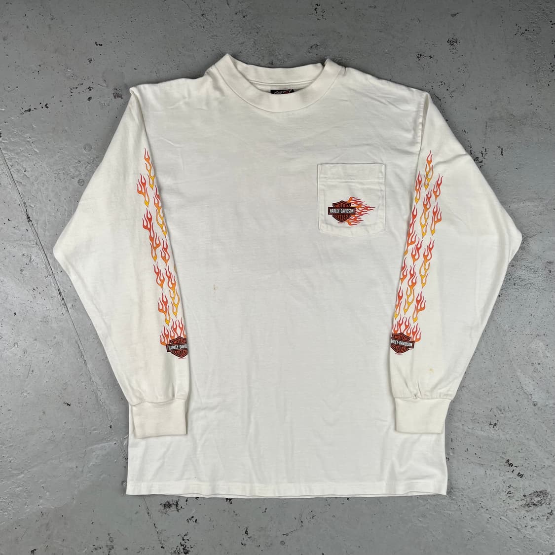빈티지 할리데이비슨 라스베가스 플레임 포켓 롱슬리브 상품이미지1