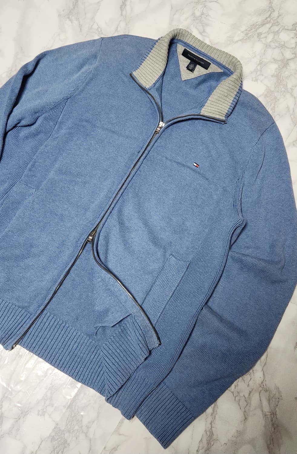 XL 타미힐피거 니트 집업 자켓 상품이미지4