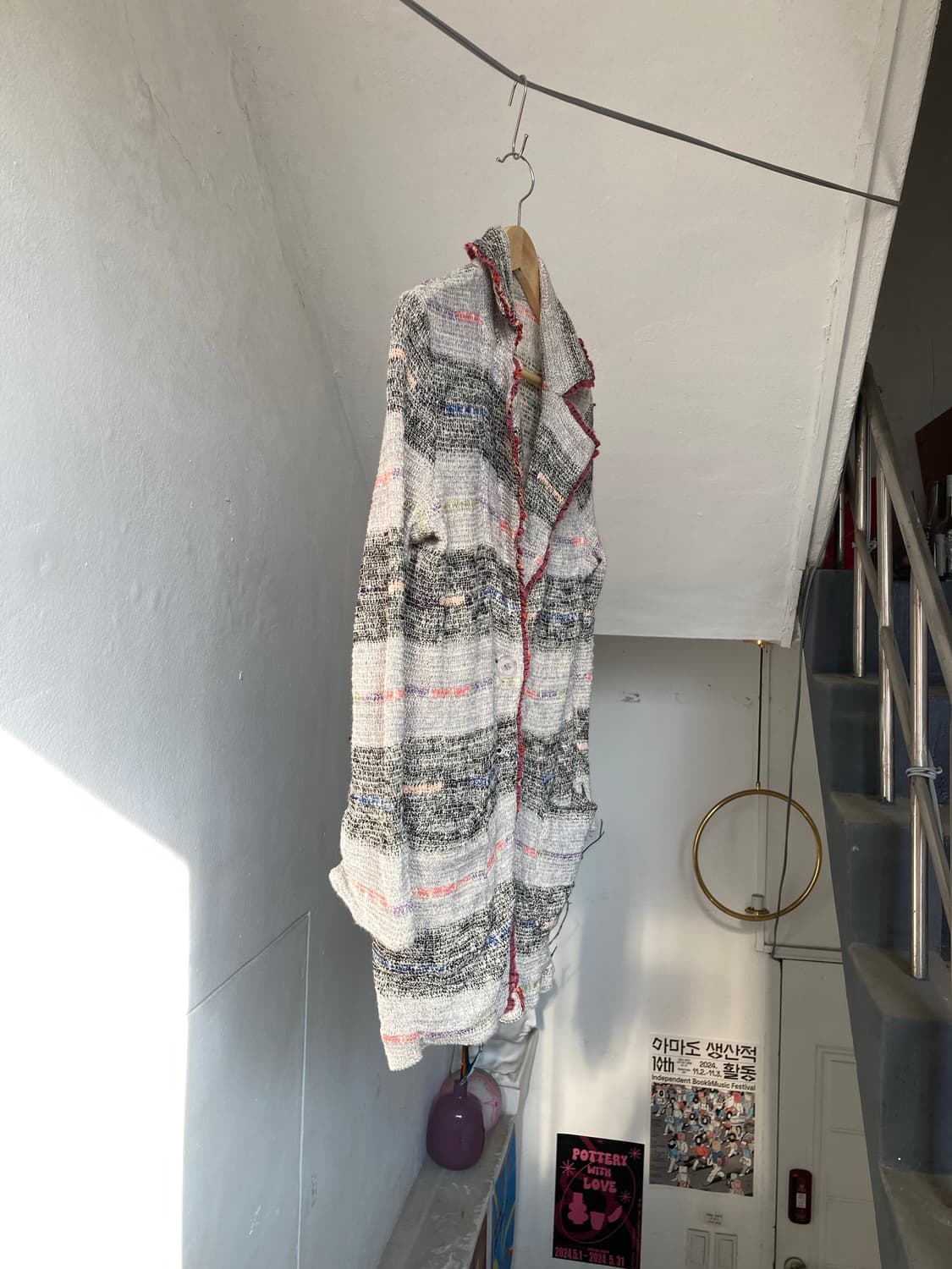 샤넬st 가벼운 트위드 롱 자켓 상품이미지5