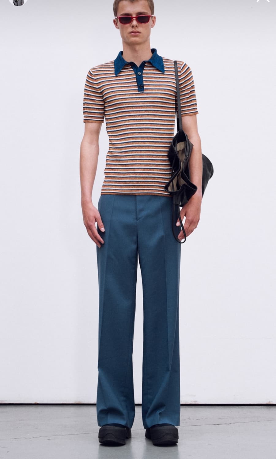 렉토 70S 프렌치 폴로 니트 S 상품이미지1