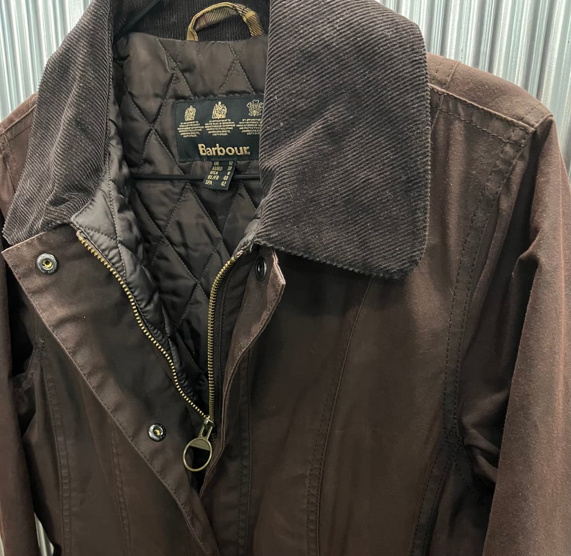 바버 벨세이 왁스 자켓 UK12 상품이미지2