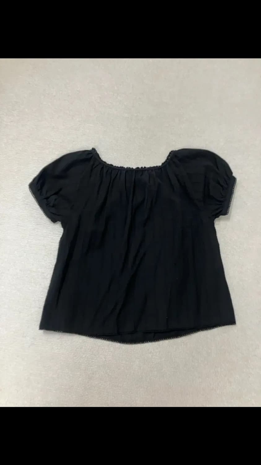 던스트 블라우스 2-WAY SHIRRING BLOUSE BLACK S 상품이미지10