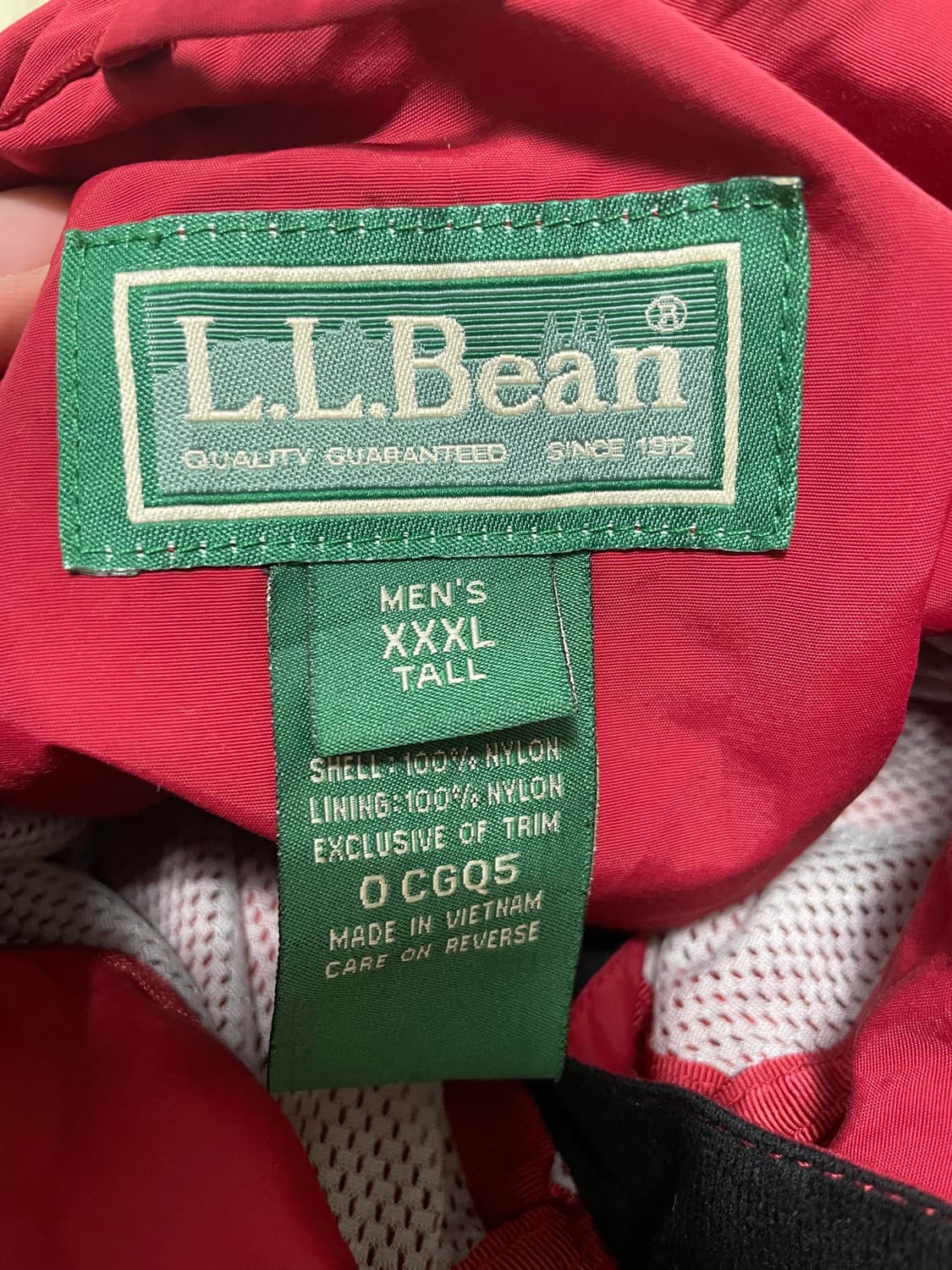 LLbean - 90's 워시드 나일론 바람막이(XXL-XXXL 추천) 상품이미지3
