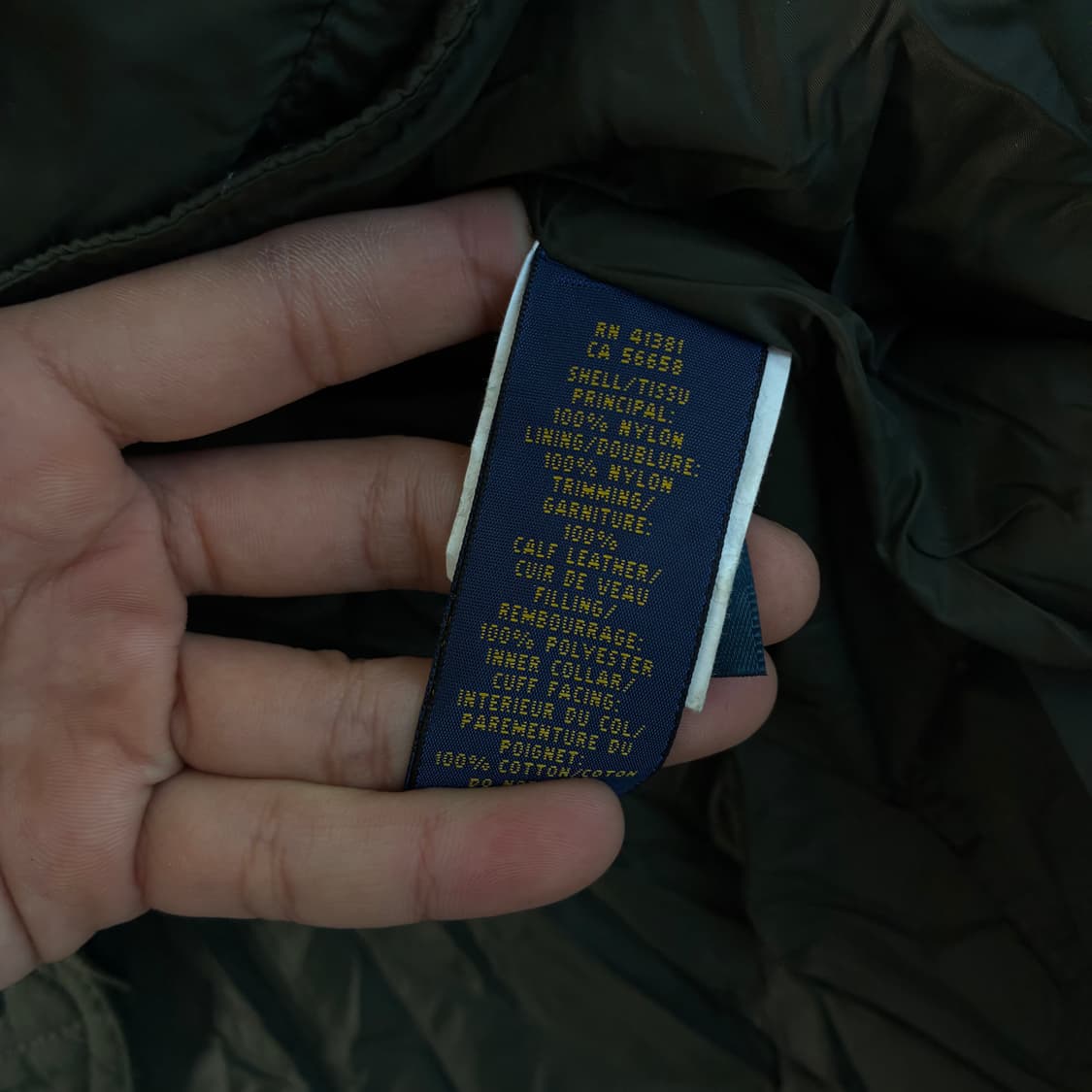 Polo  폴로 랄프로렌 바라쿠다 카키 퀼팅 자켓  상품이미지7