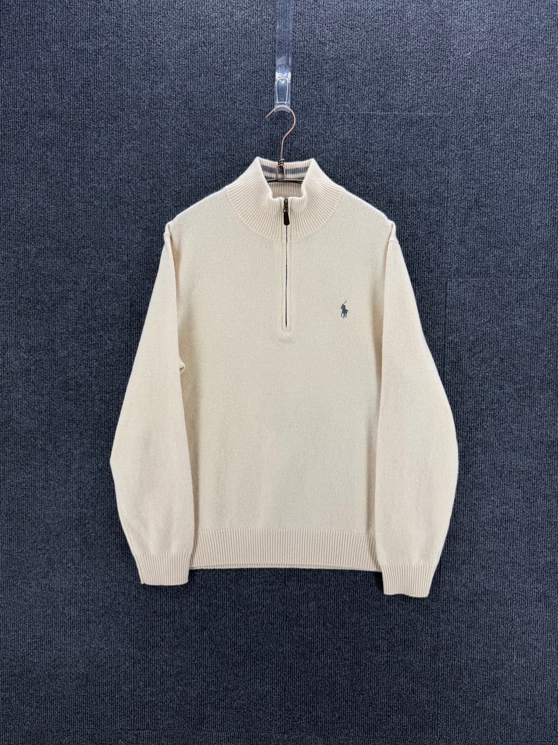 하프집업 로고 울니트 상품이미지1