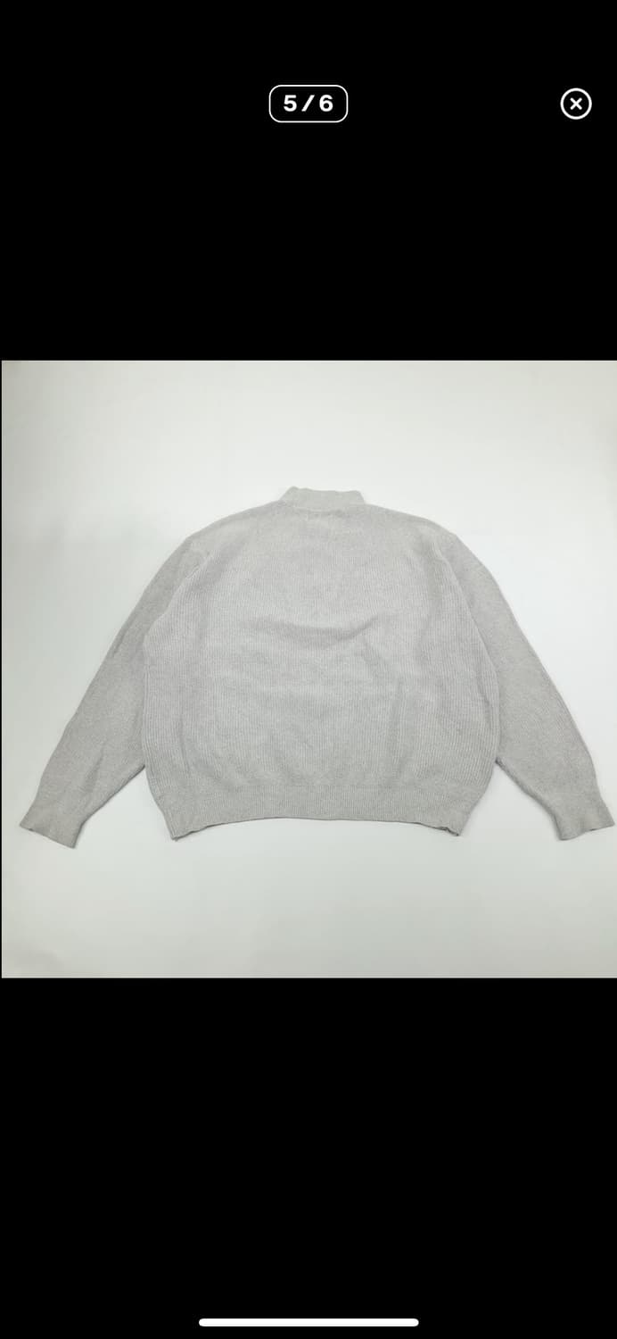 (Cr074)XL 엘엘빈 USA 스노우그레이 하이넥 니트 스웨터knit 상품이미지5