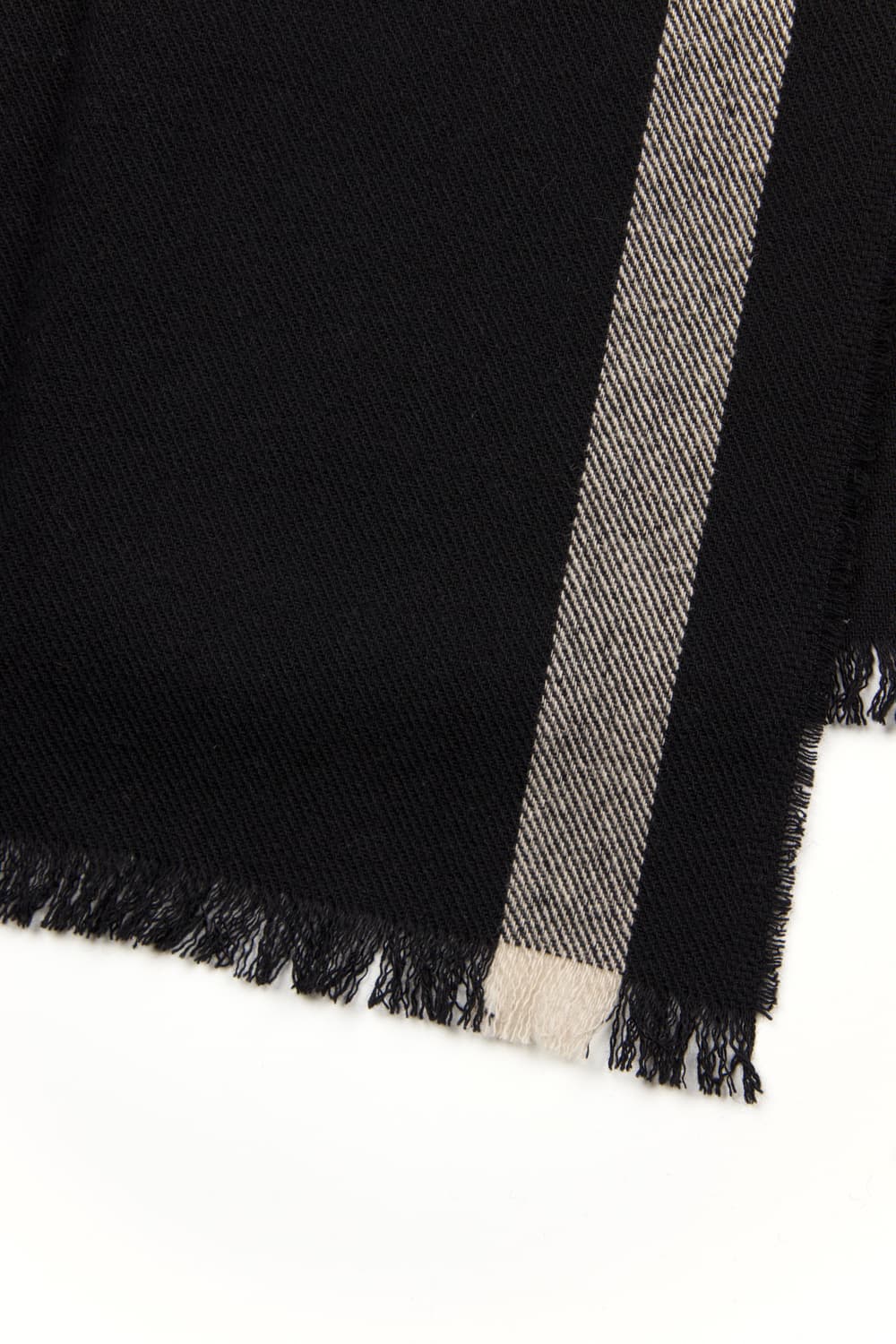 (새상품)Magaret howell 울 머플러 블랙/올리브 상품이미지5