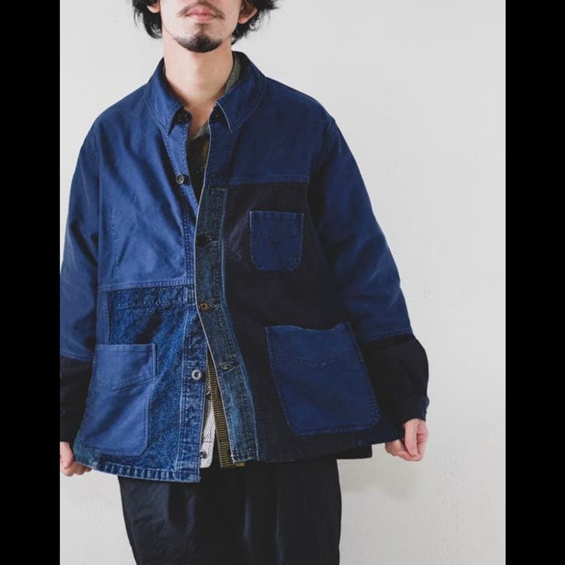 AUBERGE 오베르주 패치워크 프렌치 워크자켓 42사이즈 상품이미지2