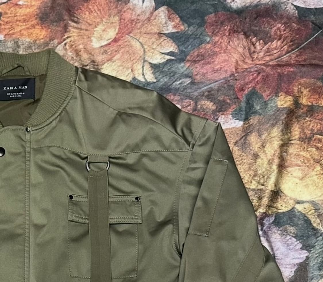 자라 빈티지 밀리터리 카키블루종 M 상품이미지2