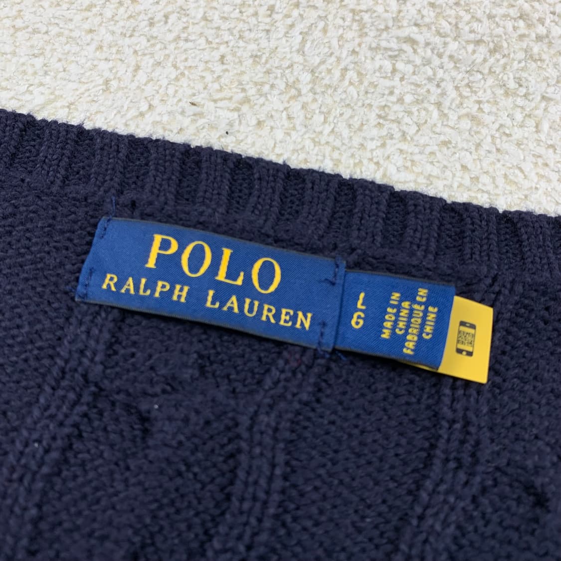 폴로 랄프로렌 포니로고 네이비 케이블 니트 상품이미지6