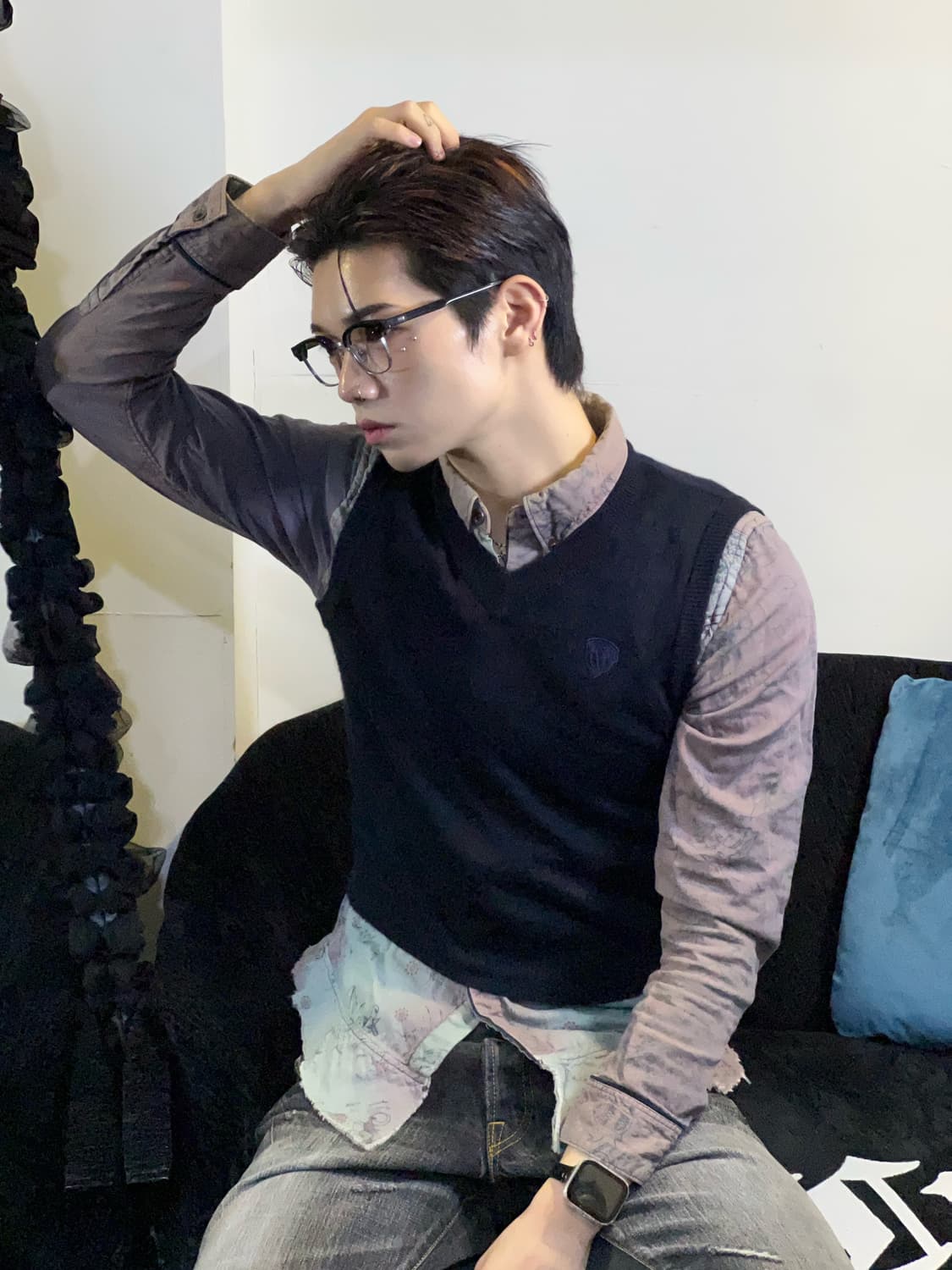 JPN knit vest 상품이미지5