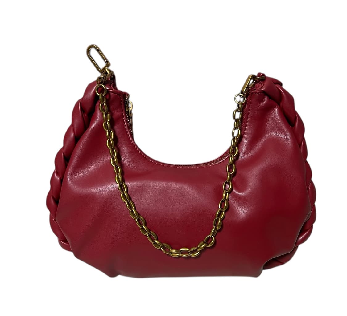 (최상급) 찰스앤키스 레드 숄더백 체인 스트랩 상품이미지6