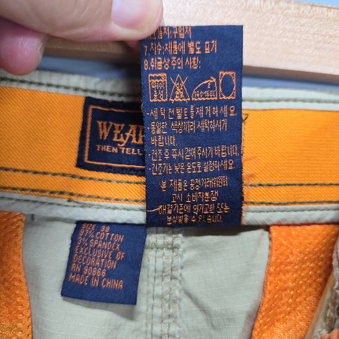 웨어퍼스트 WEARFIRST 빈티지 카고 하프 팬츠 38 상품이미지8