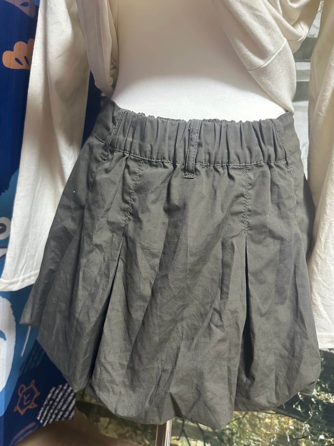 빈티지 카키 벌룬 팬츠 스커트 모리 모리걸 상품이미지4