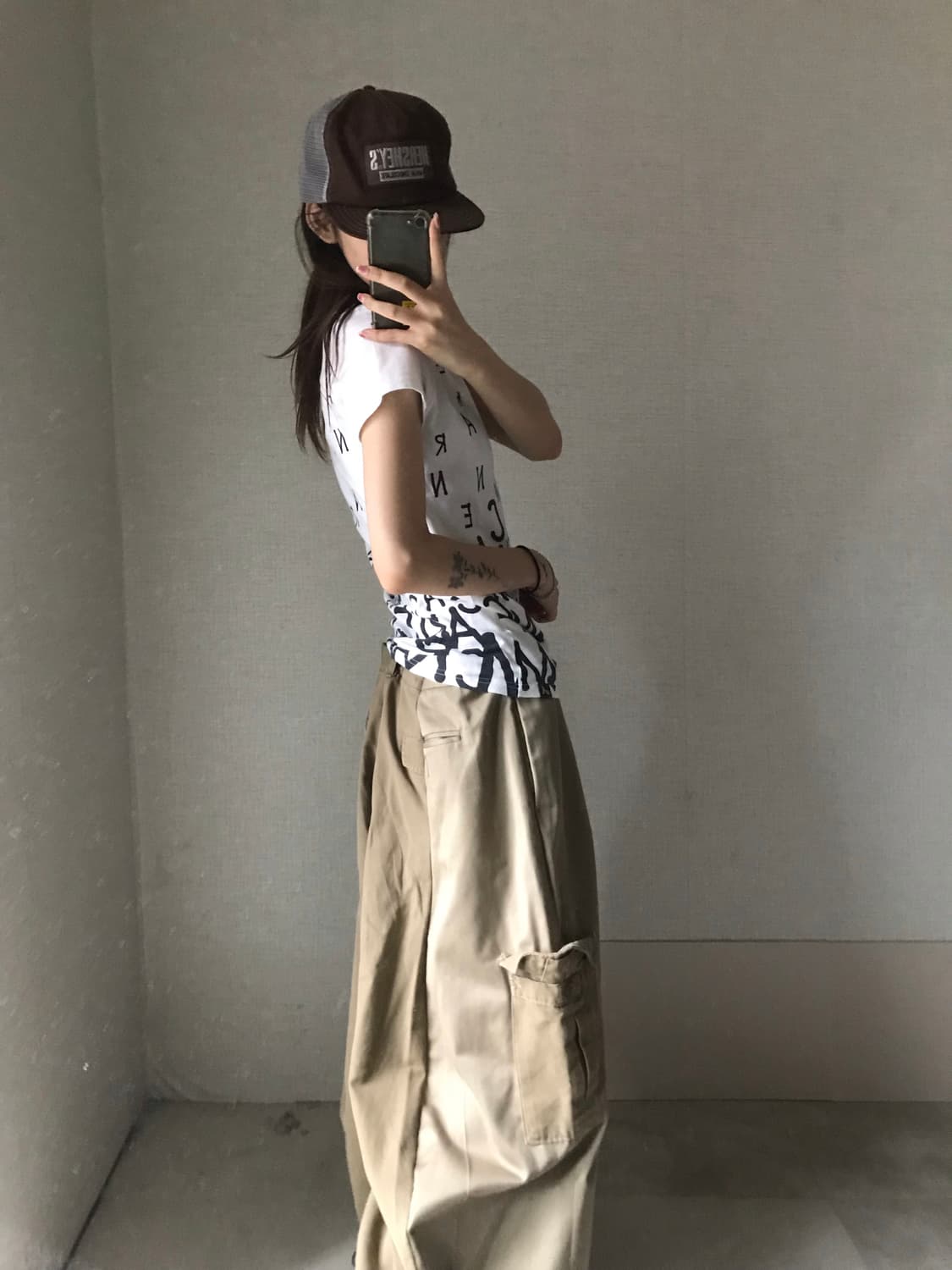 아베크롬비 y2k 레터링 반팔티셔츠 상품이미지3