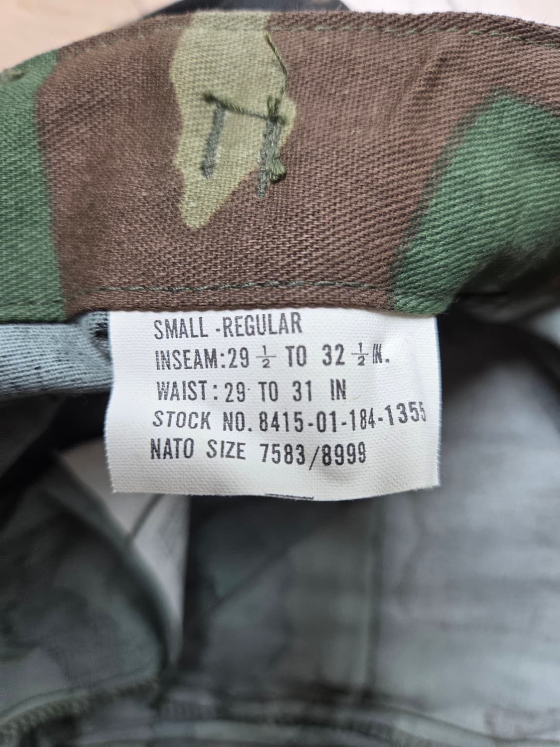 미군 우드랜드 BDU 전투복바지.새제품.S.R 상품이미지2