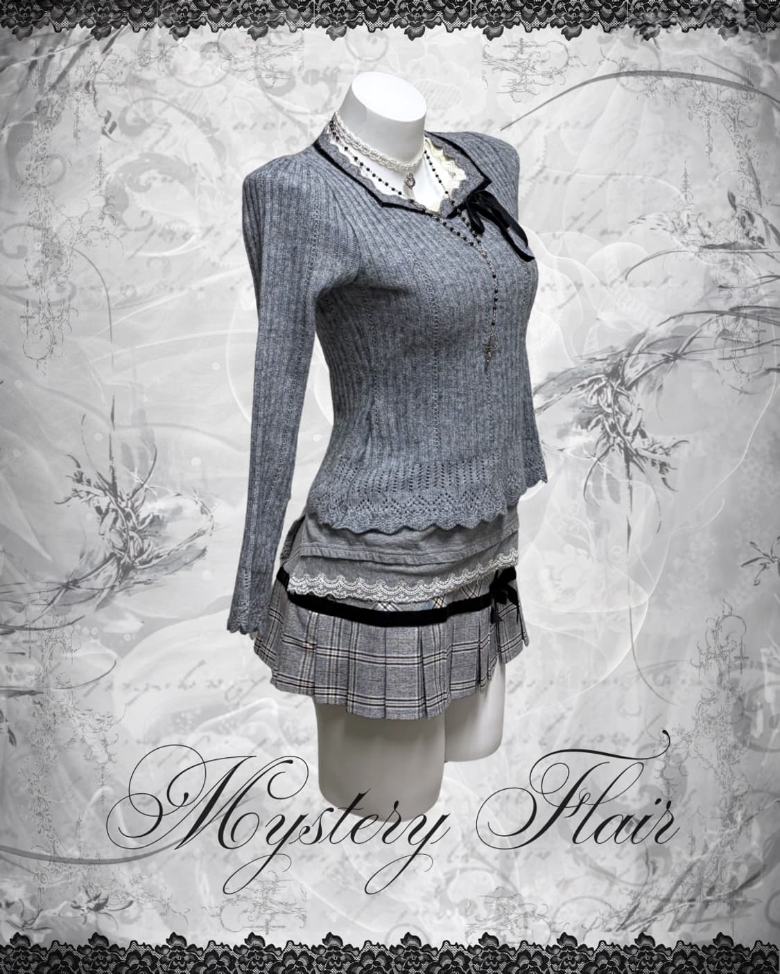 무채색 니혼진 공겜여주 코디세트 3pcs 상품이미지2