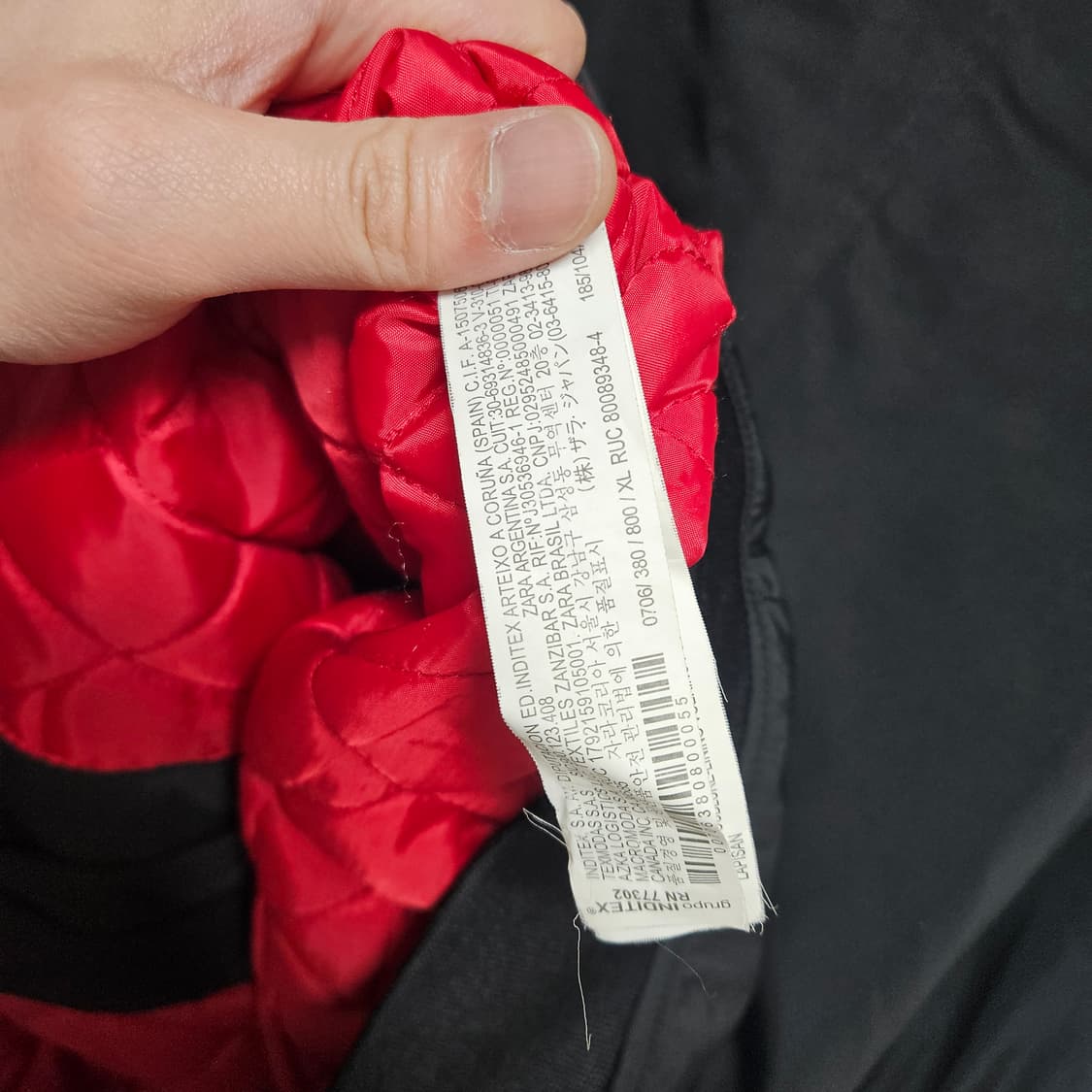 자라 베이직 누빔 항공점퍼 XL 상품이미지6