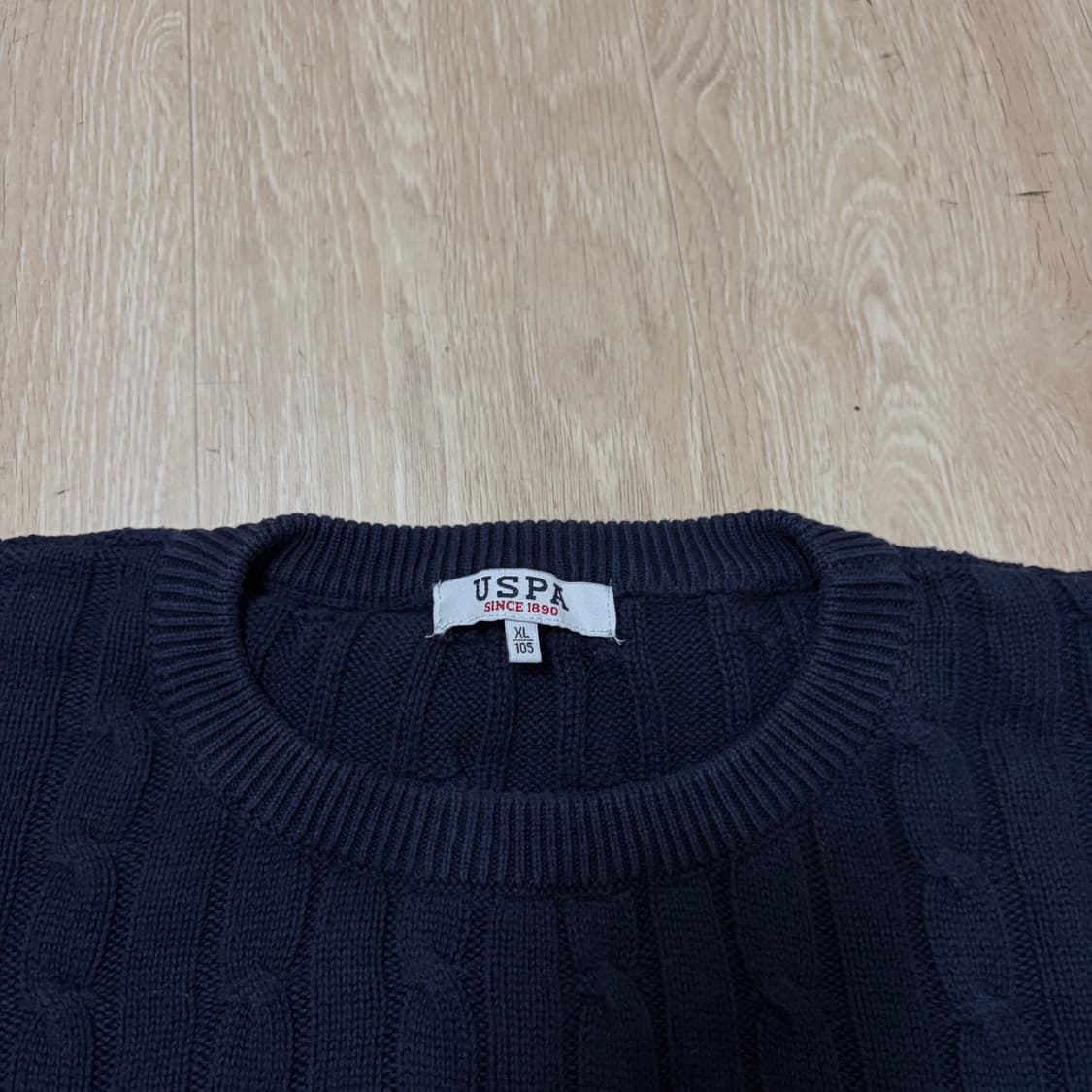 유에스 폴로 남성 꽈배기 니트 XL/105  상품이미지5