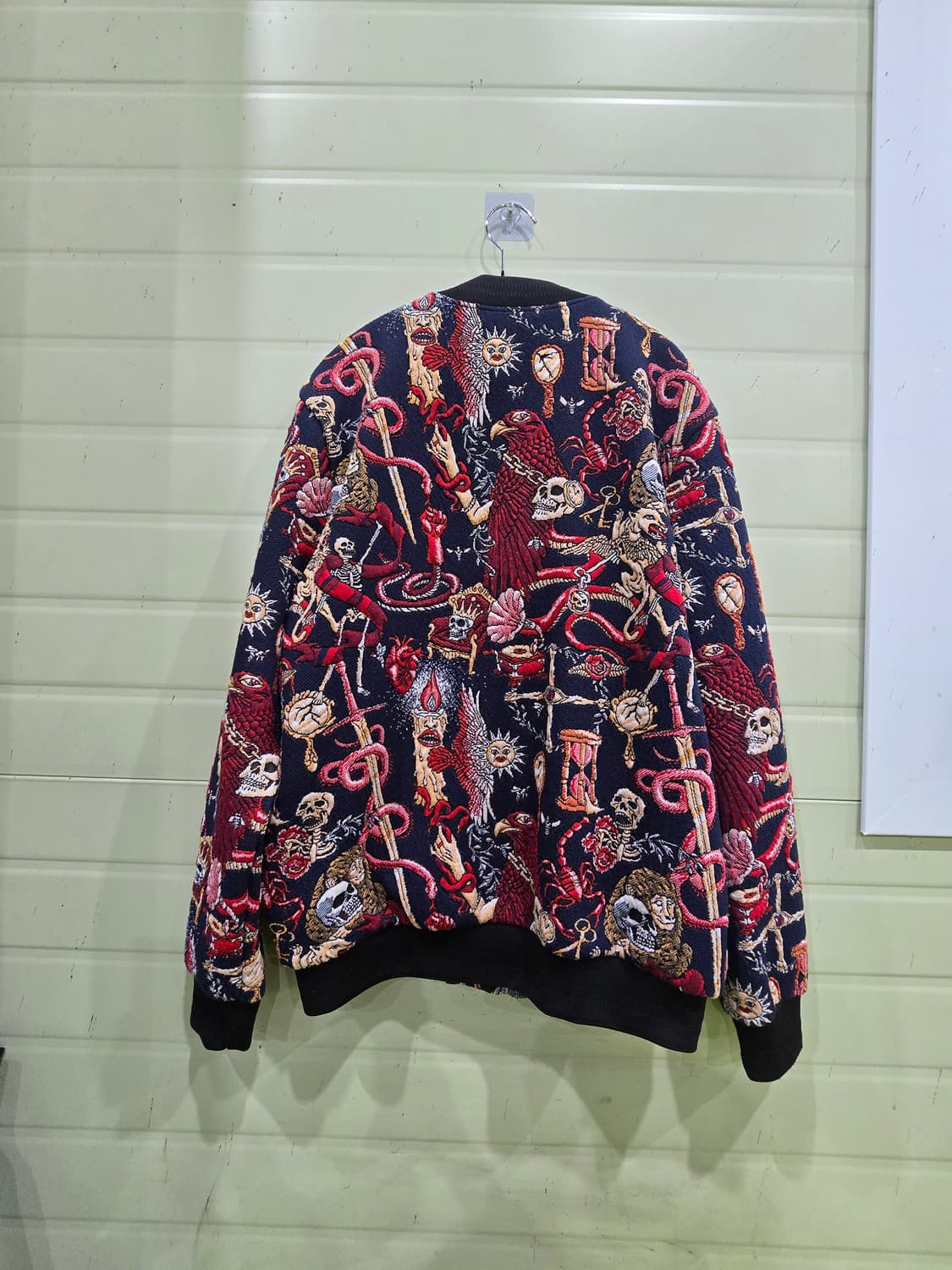 자라 패턴 자수 봄버 자켓 XL 상품이미지7