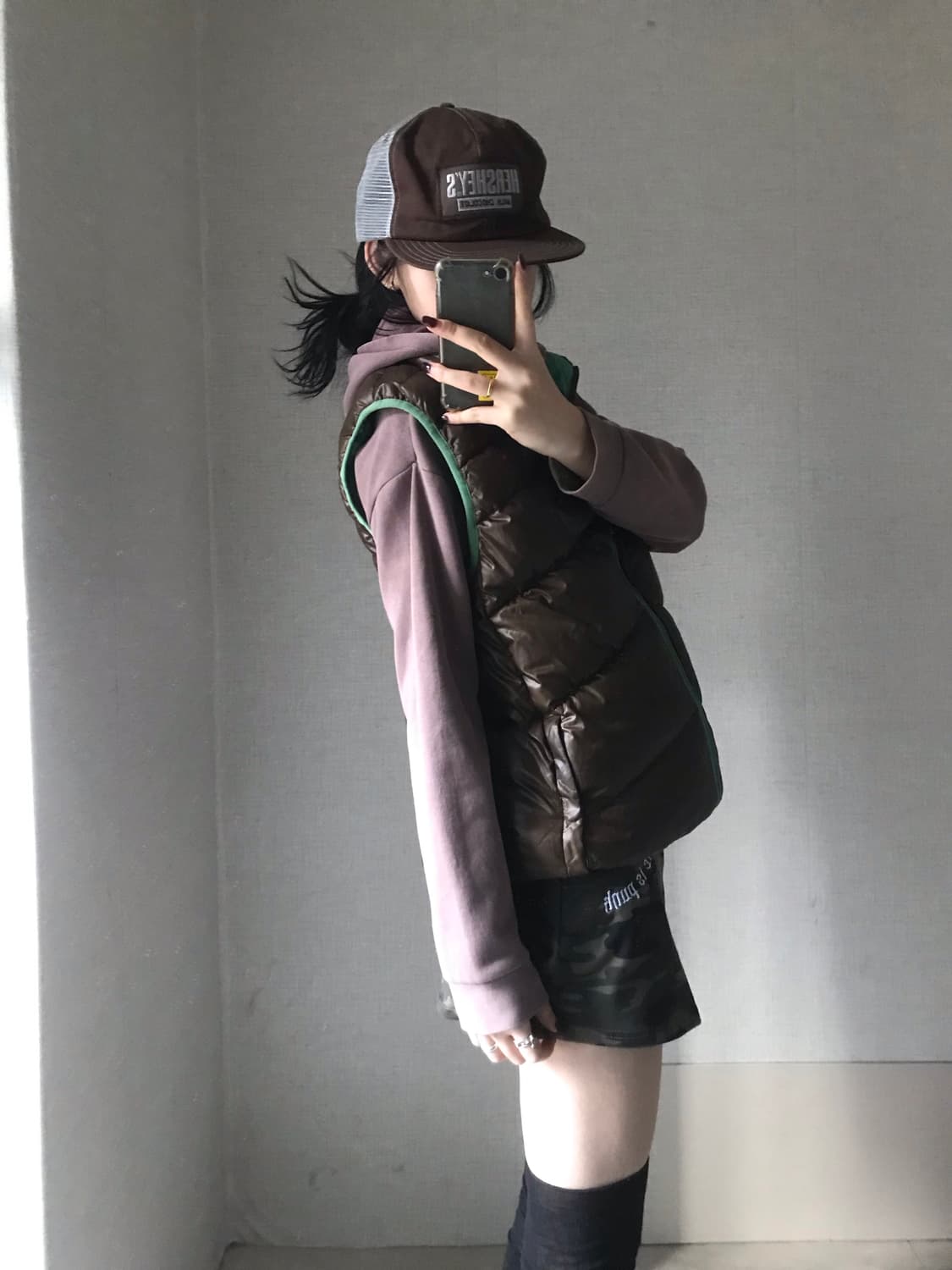 퓨마 브라운 패딩조끼 상품이미지4