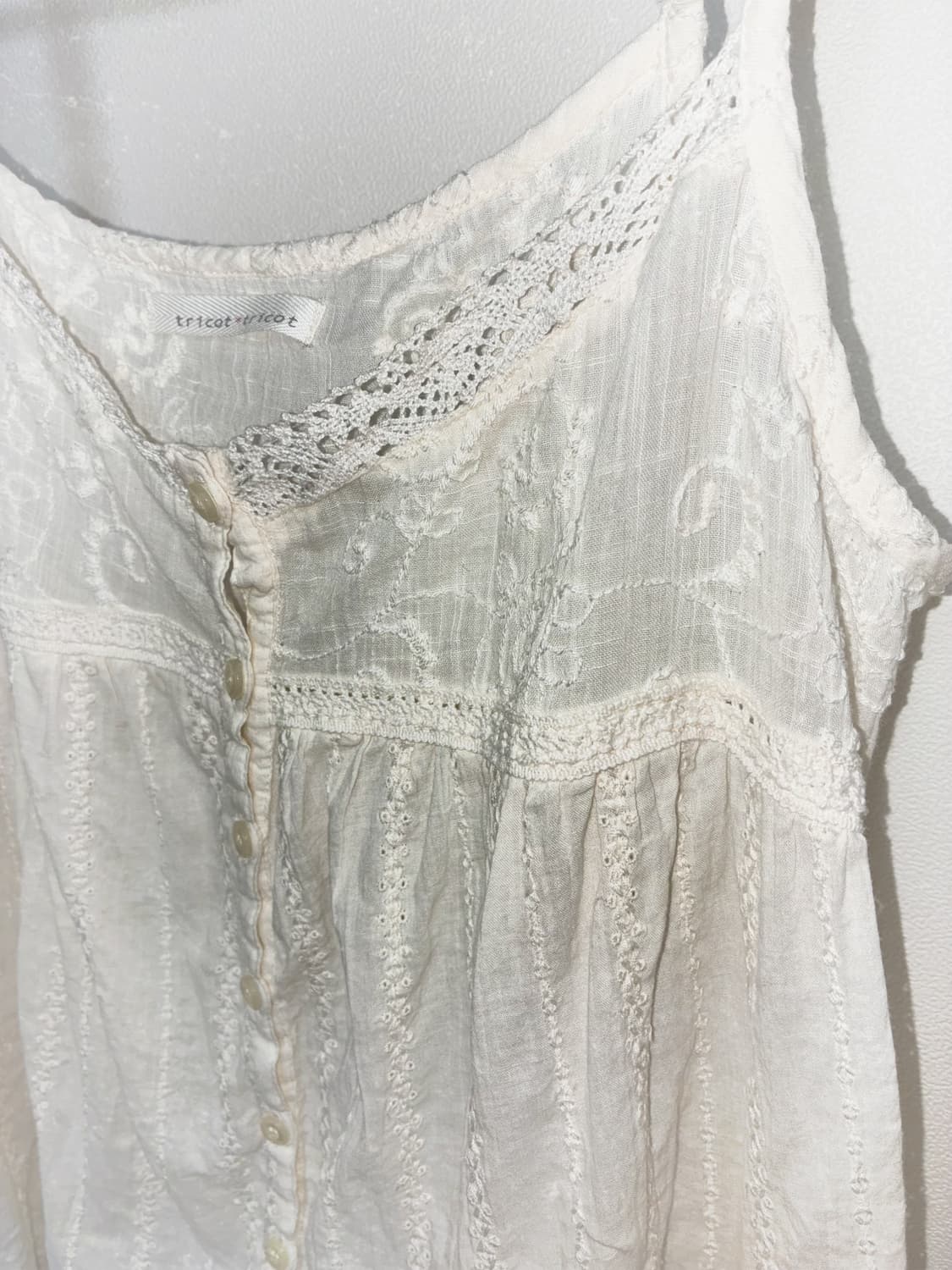 일본 빈티지 모리룩 레이스 슬립 나시 상품이미지3