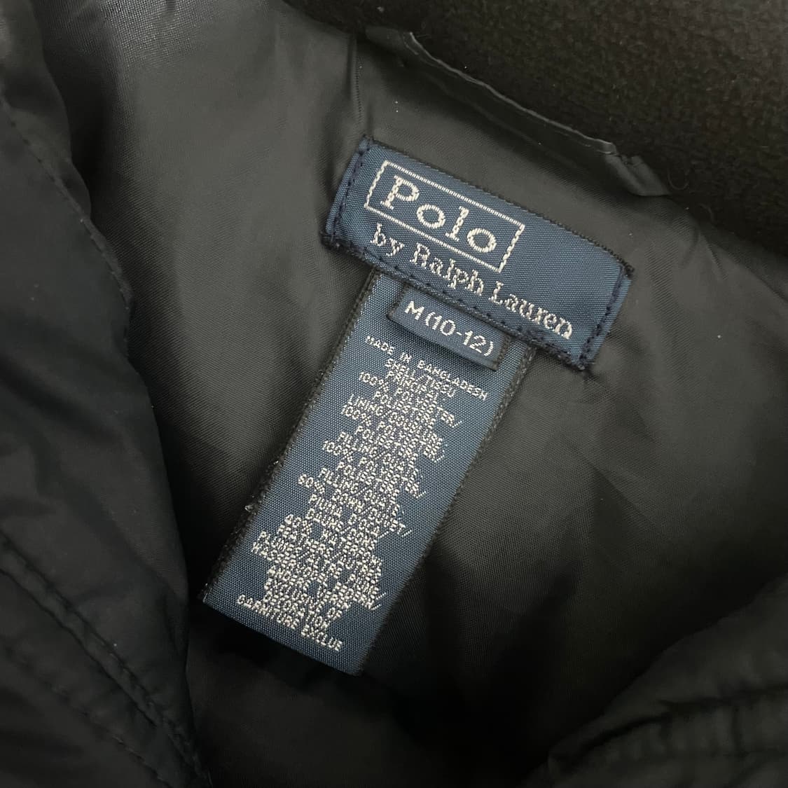 폴로 랄프로렌 블랙 숏 패딩 상품이미지3