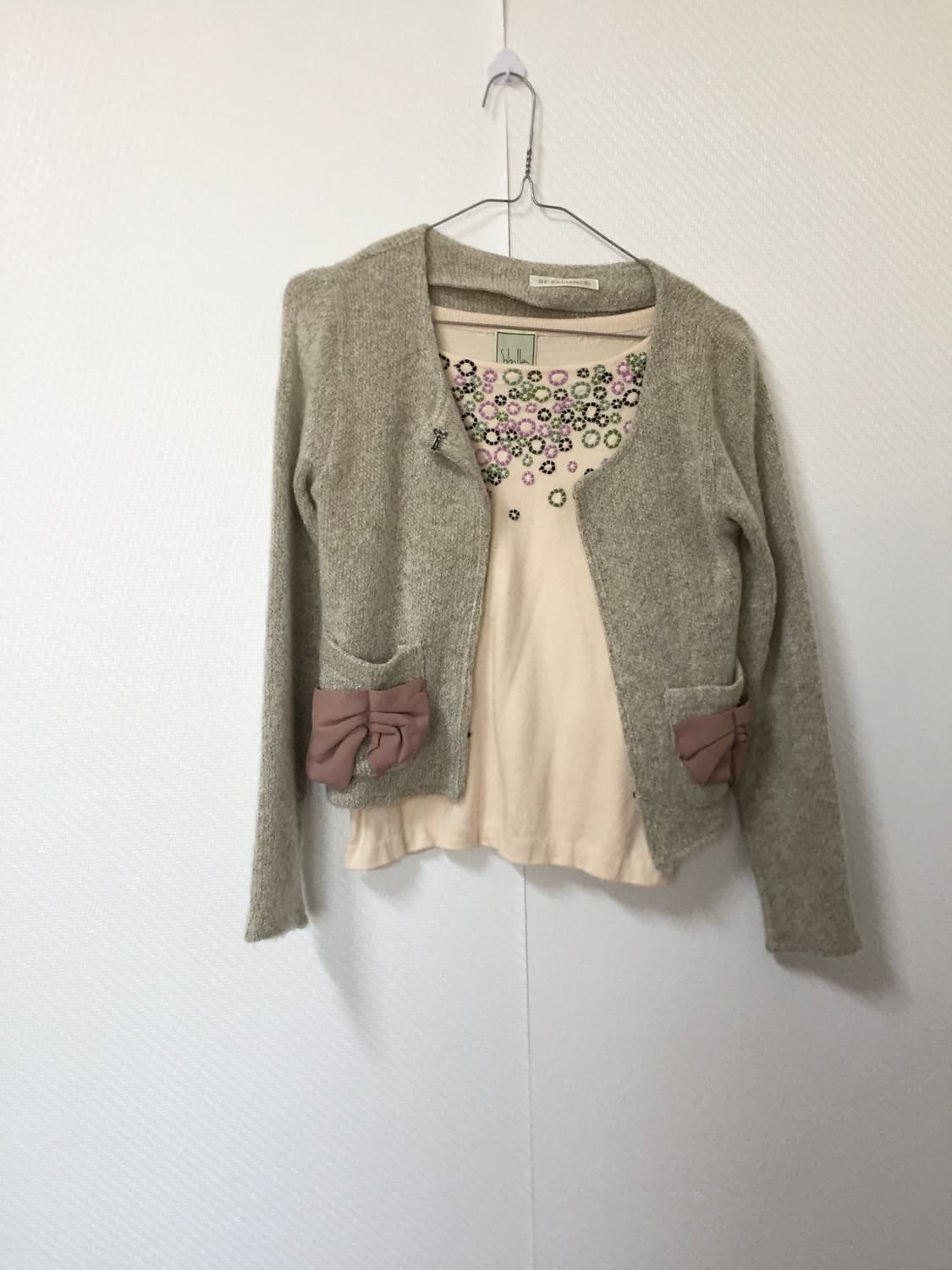 vintage ribbon hook cardigan 상품이미지1