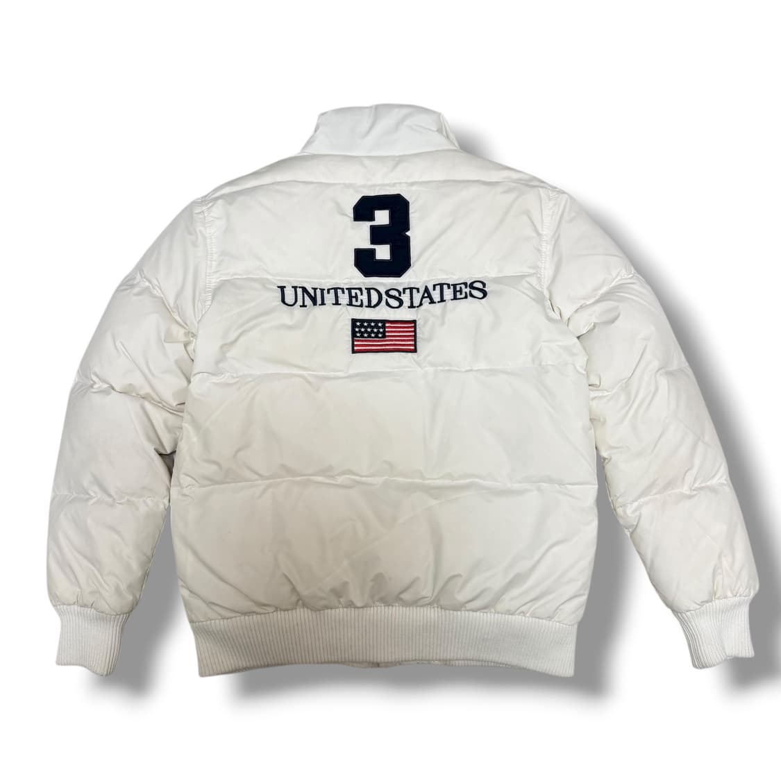 폴로 랄프로렌 빅포니 성조기 패딩 화이트 상품이미지2