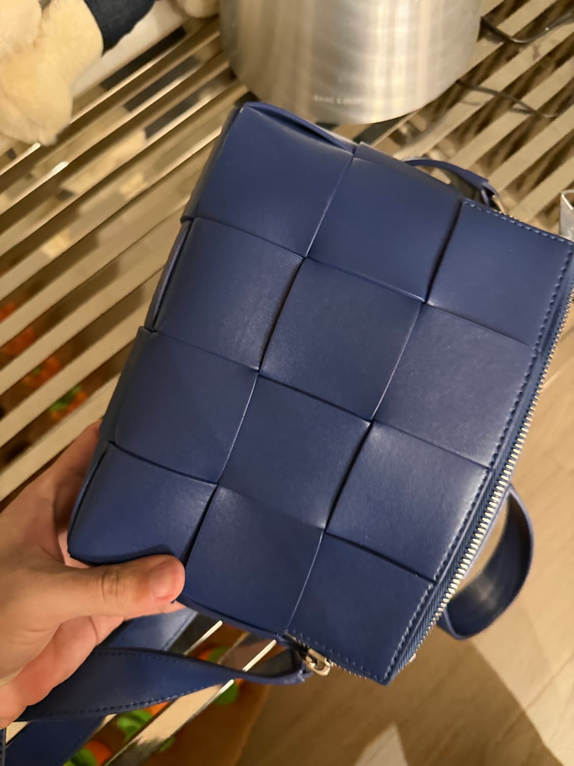 보테가베네타 카세트백 730027 크루즈블루 상품이미지3