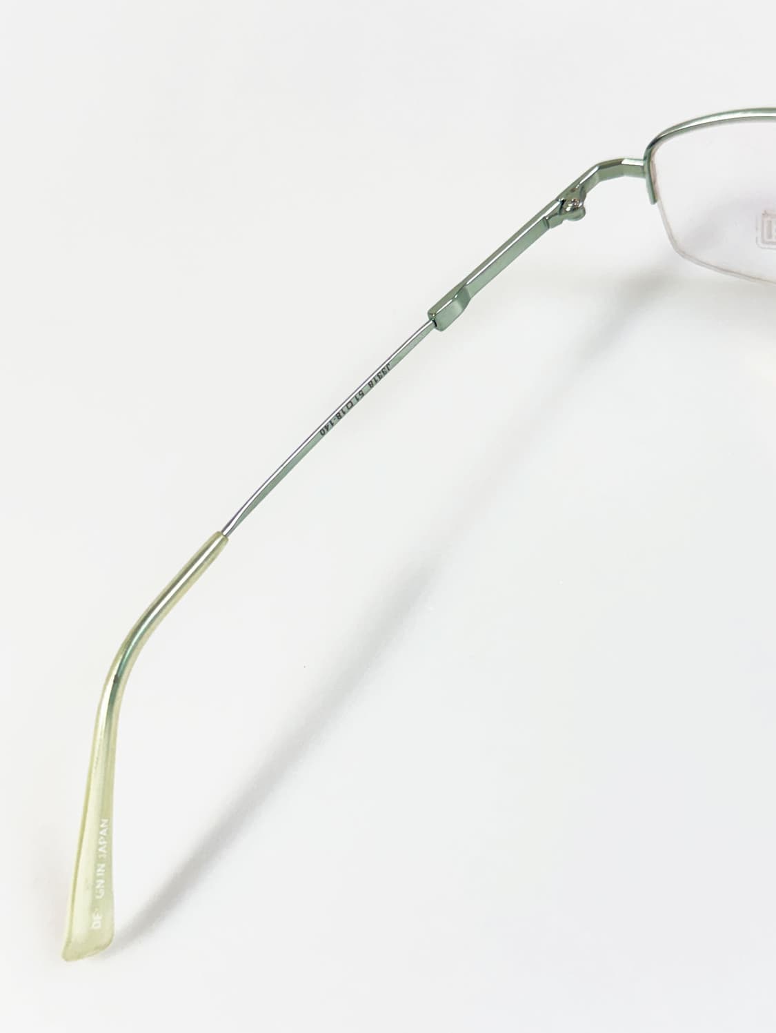 일본제 UFFIZI 반무테 스퀘어 메탈 프레임 빈티지 안경 상품이미지7