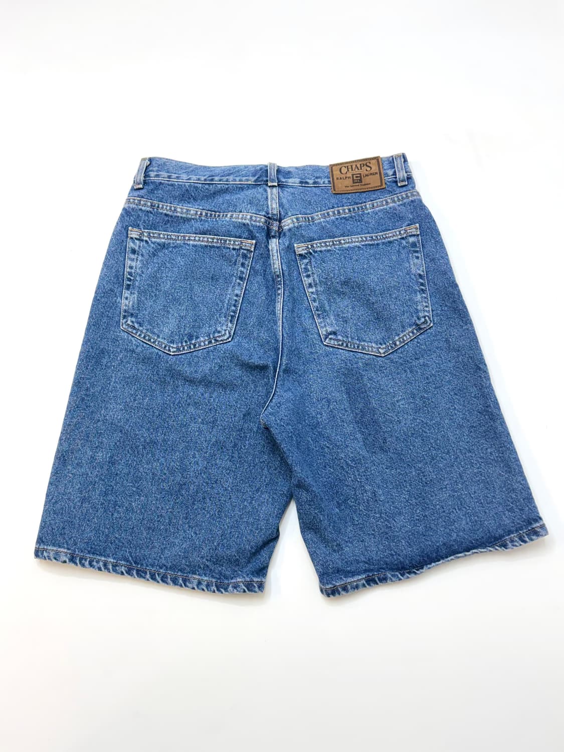 Chaps Ralph Lauren 90s 스톤 워시 데님 버뮤다 숏츠팬ㅊ 상품이미지4