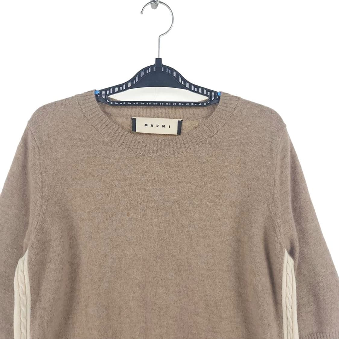 [여40]마르니 캐시미어 반소매 니트[Y63-049]/레이디블루 상품이미지2