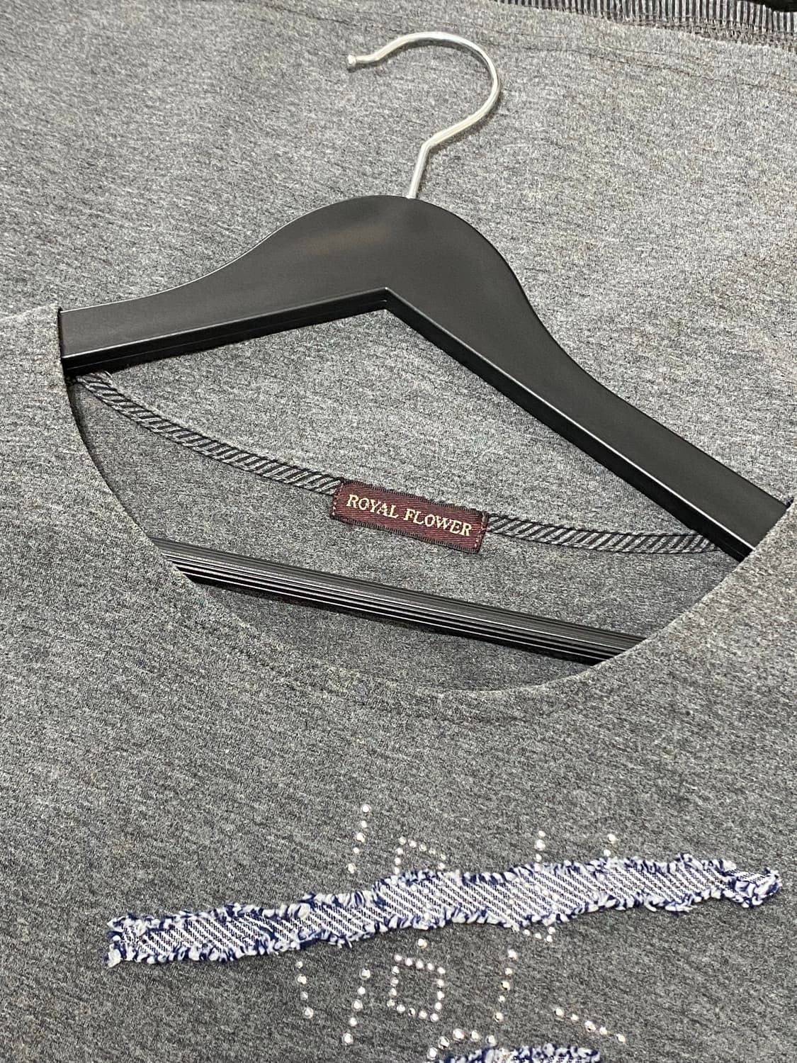 Royal flower 모리st 배색 롱 티셔츠 상품이미지6