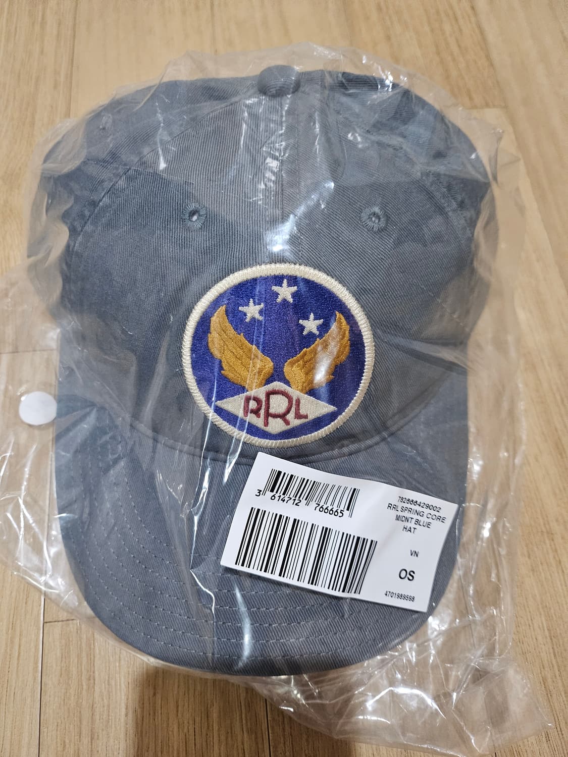 RRL 가먼트다이 트윌 볼캡 블루 상품이미지2