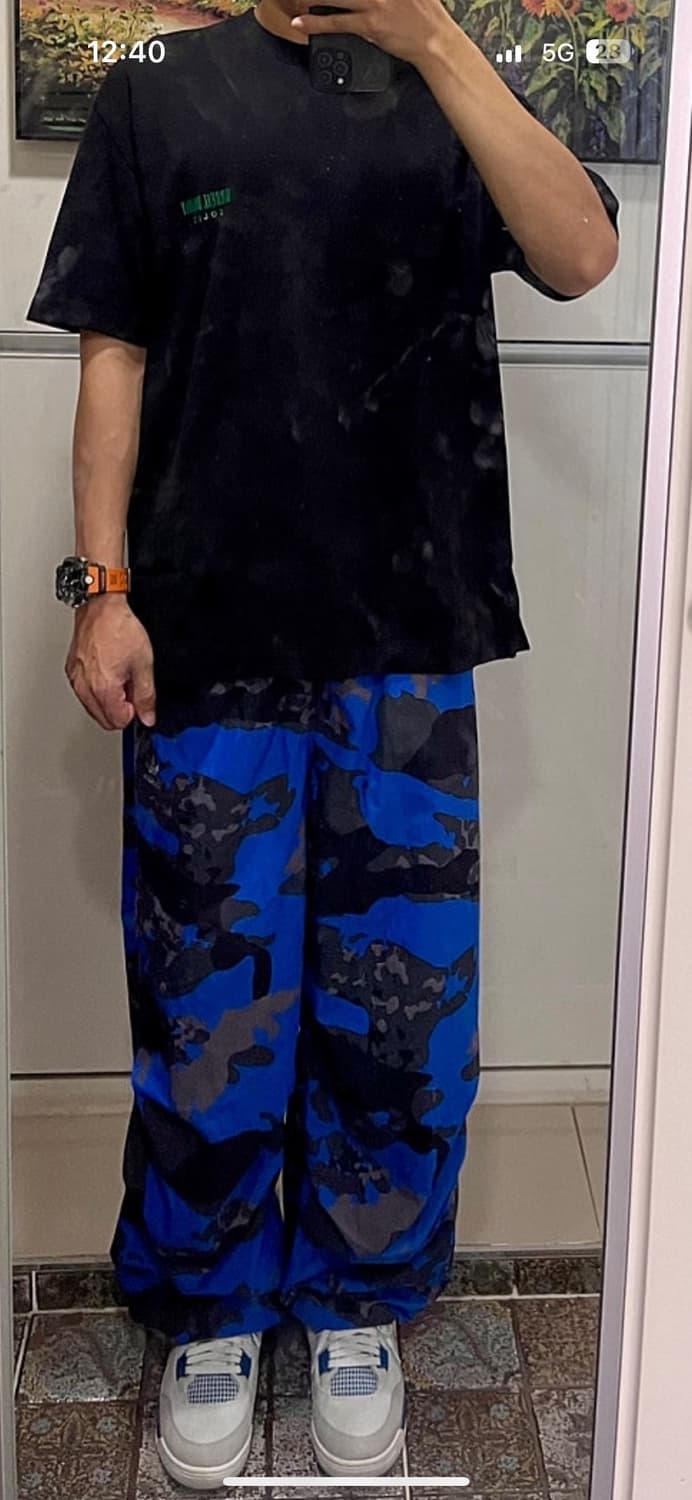 착샷) 아디다스 카모 파라슈트 팬츠 상품이미지1