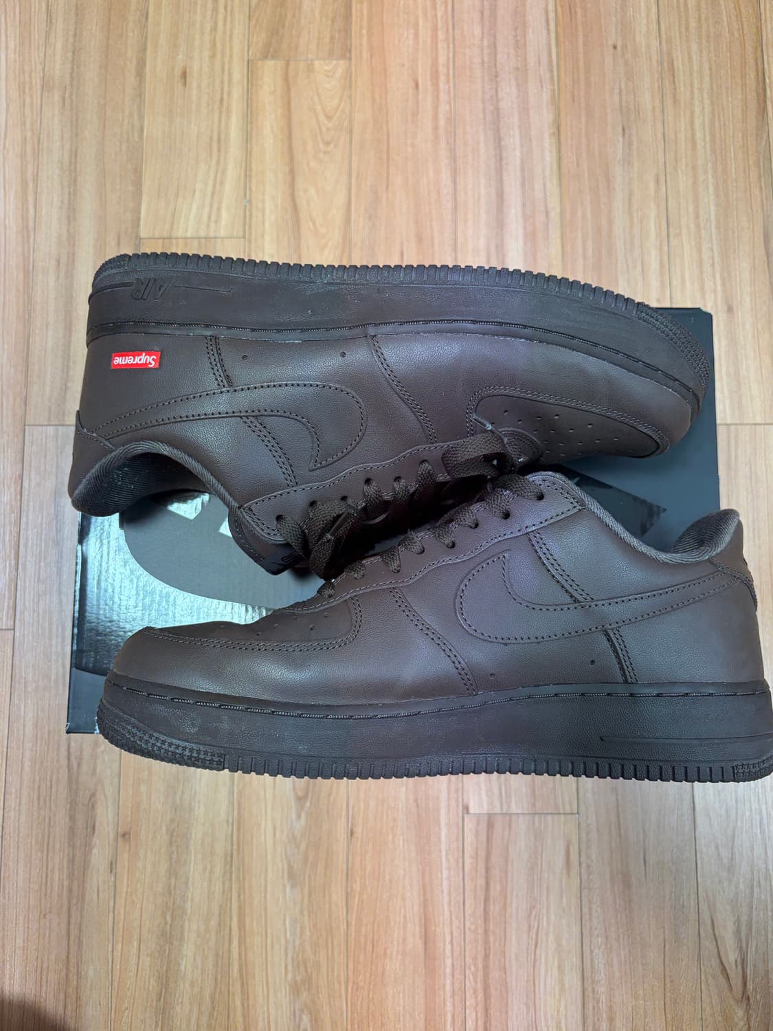 [280] 슈프림x나이키 에어포스 1 브라운 상품이미지4