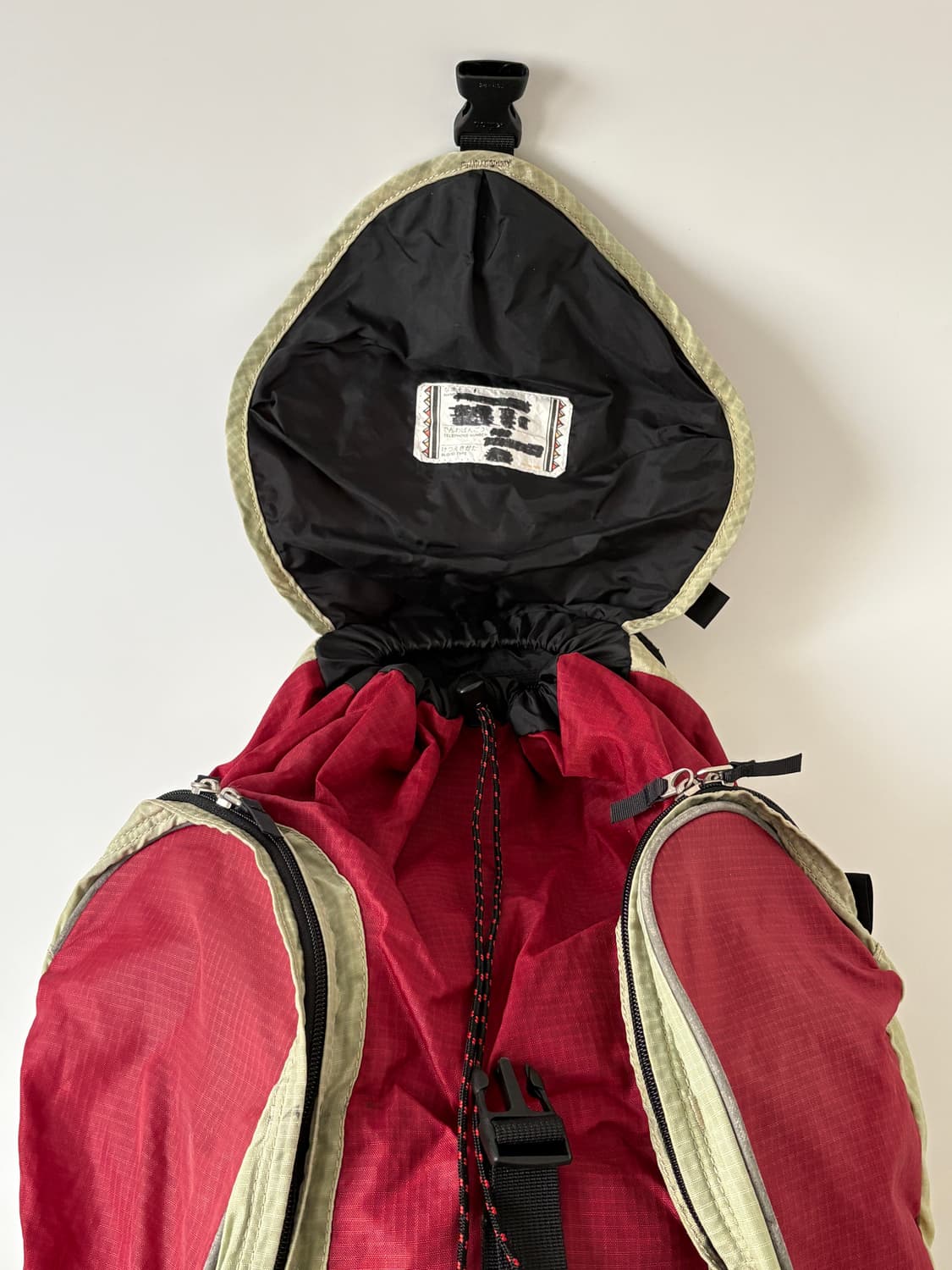 Vintage Nylon Ripstop Rucksack (Red) 상품이미지5