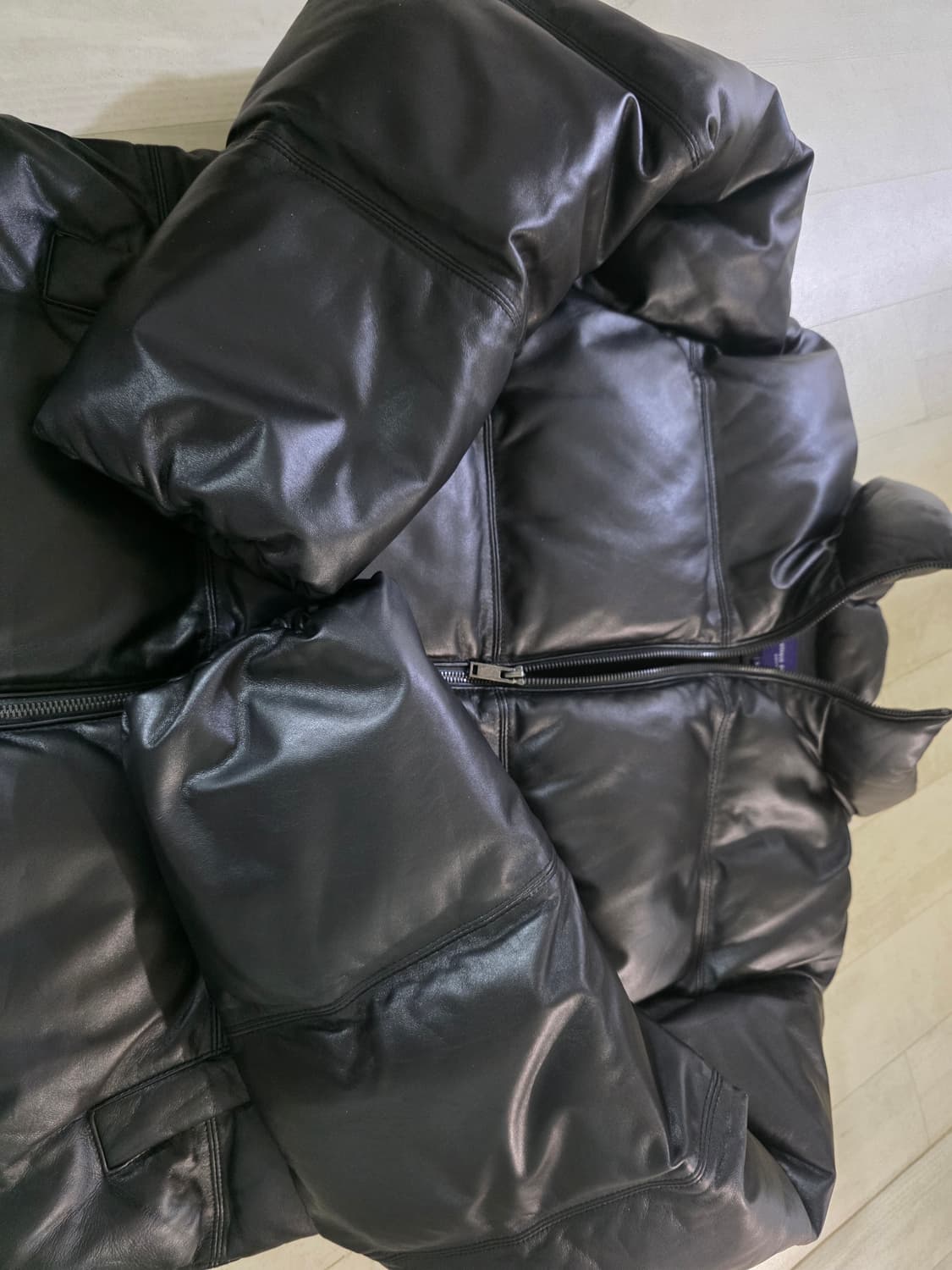 무신사스탠다드 램스킨 푸퍼 패딩 다운 xl 상품이미지3