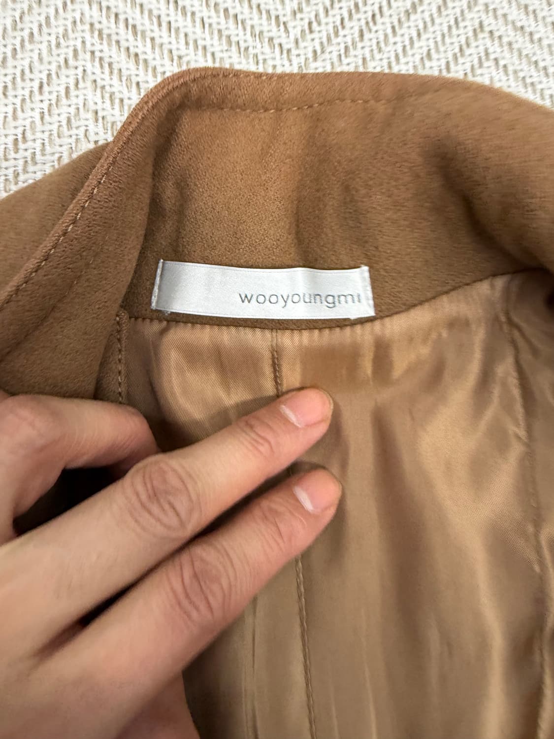 정품) 우영미 여성 카멜색 벨트 트렌치 코트 46(66) 상품이미지6
