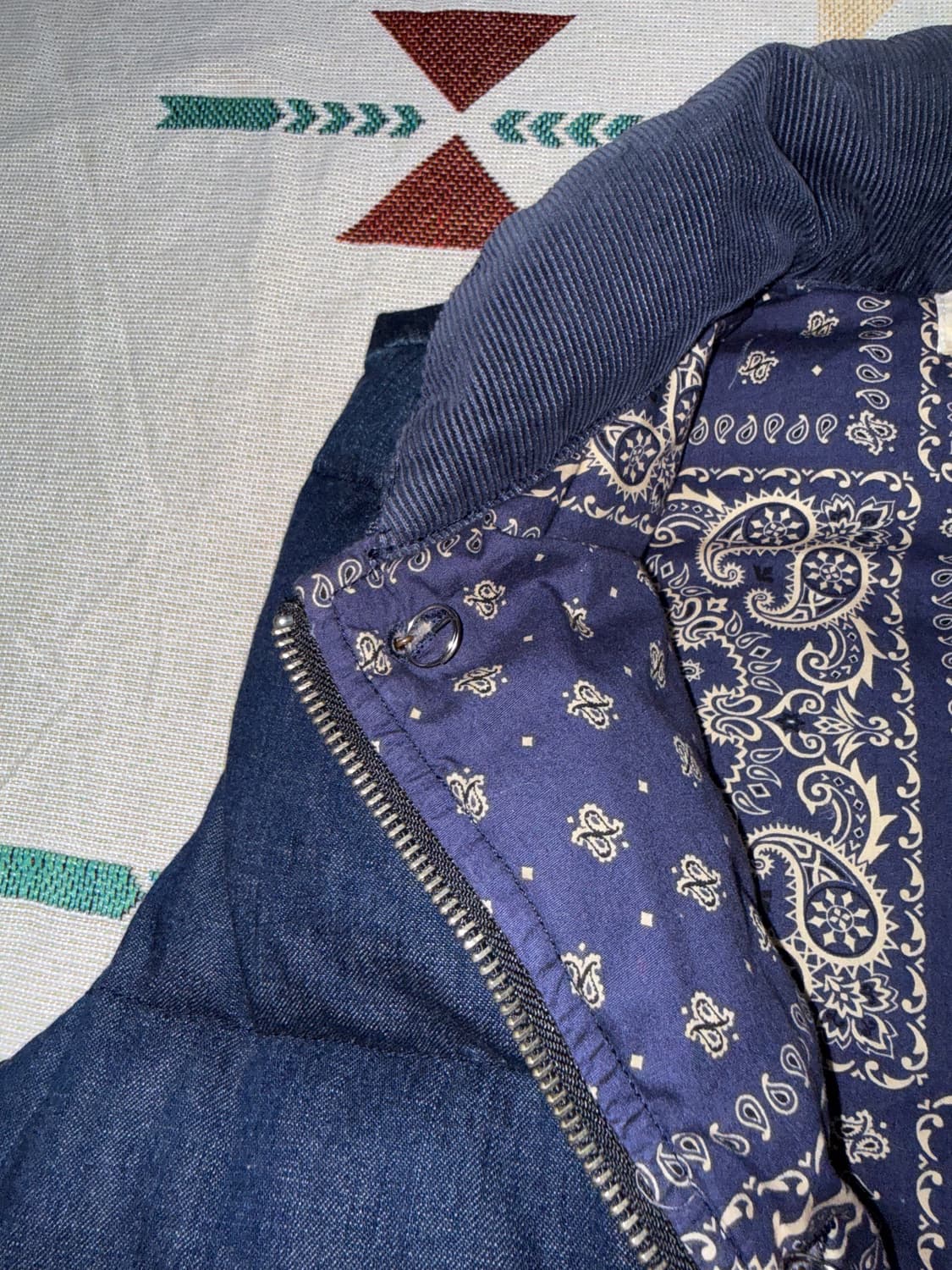 레미릴리프 데님 패딩베스트 L 상품이미지8