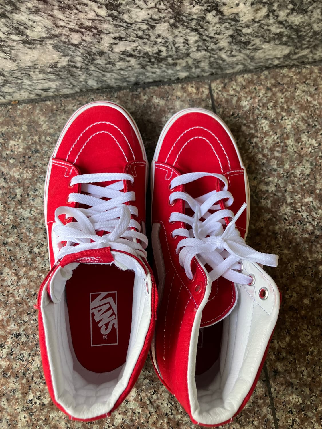 반스 올드스쿨 하이 레드 250 상품이미지2