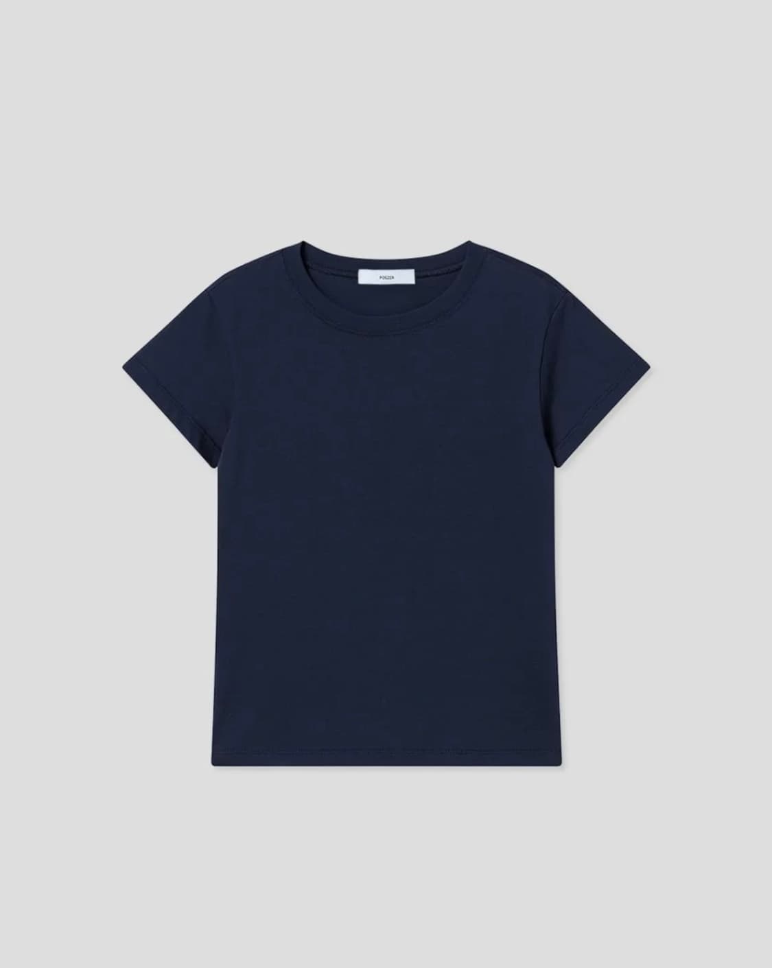 포저 캡 슬리브 라운드 티셔츠 ( 네이비 ) 상품이미지2