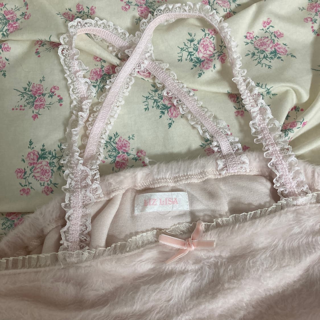 리즈리사 리본 레이스 퍼 슬리브+호피 가디건 코디세트 히메갸루 핀터레스트 상품이미지6