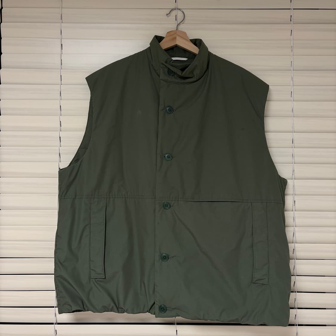 나나미카 Nanamica 인슐레이션 패딩 베스트 자켓 조끼 카키 그린 L 상품이미지9