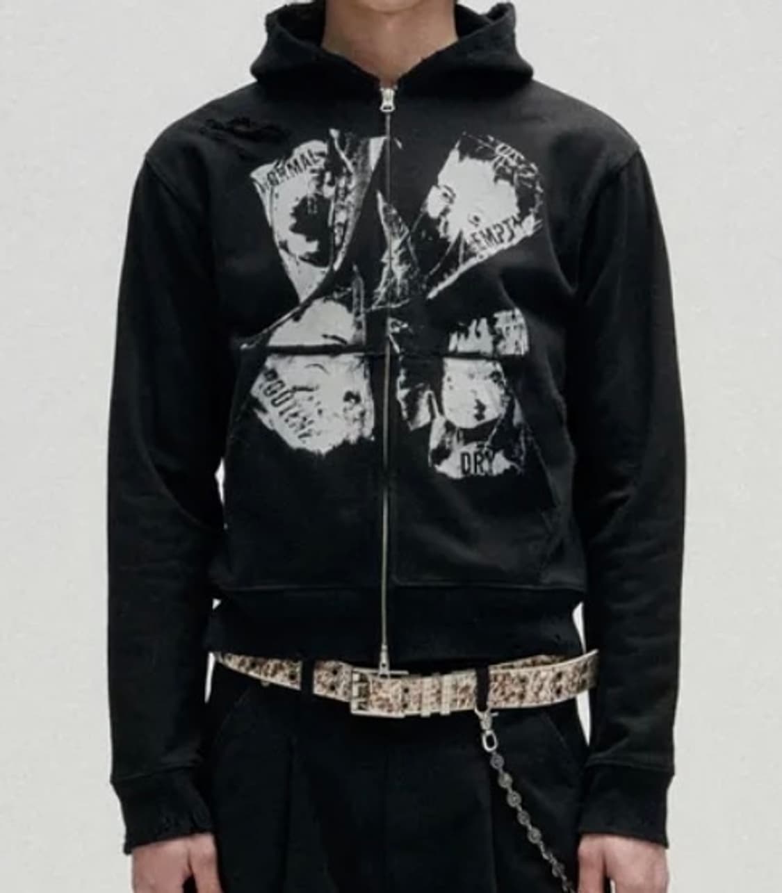 Routine Remains Slim Fit Hood Zip Up 상품이미지3