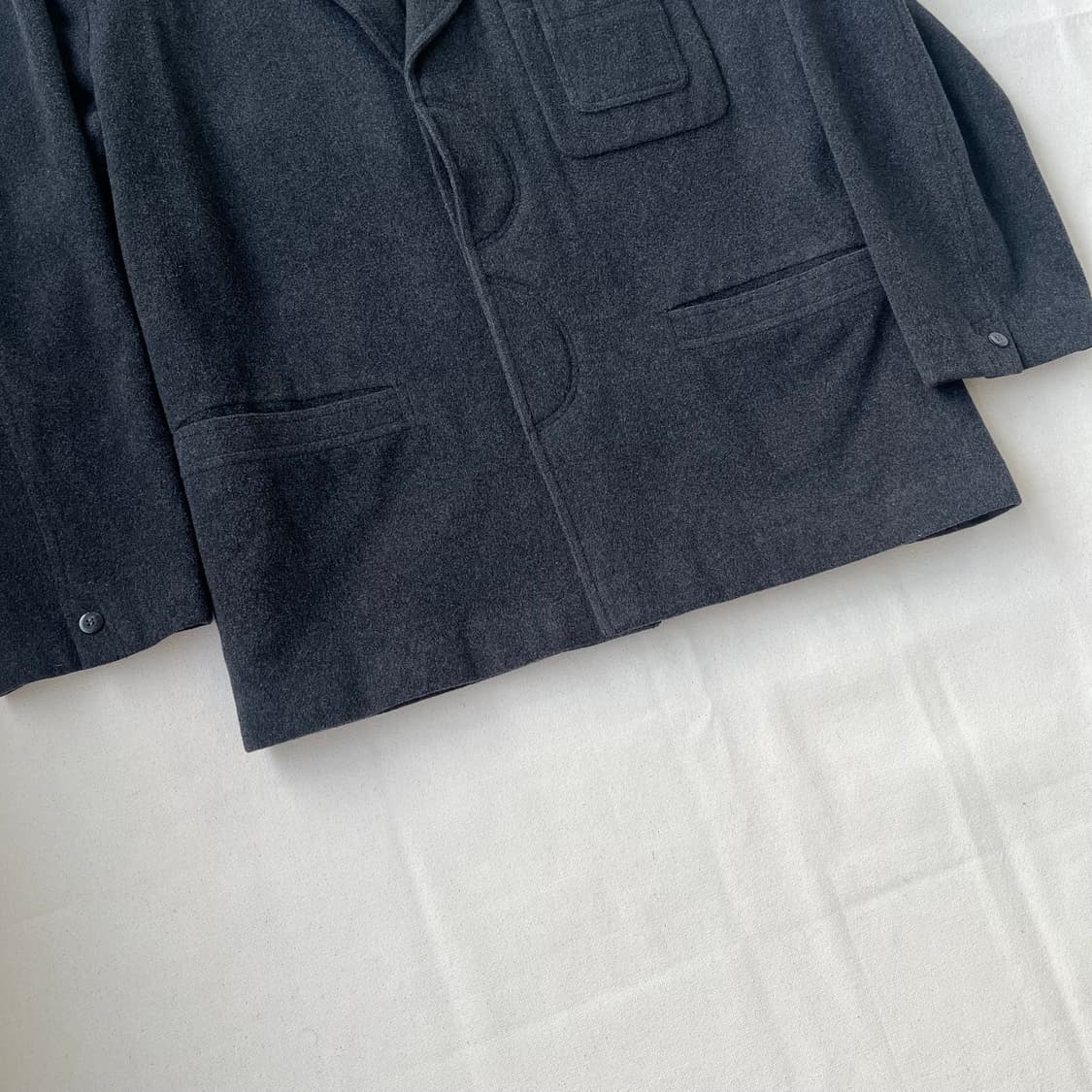 00s Uomo Imperfetto 울 미니멀 자켓 상품이미지3